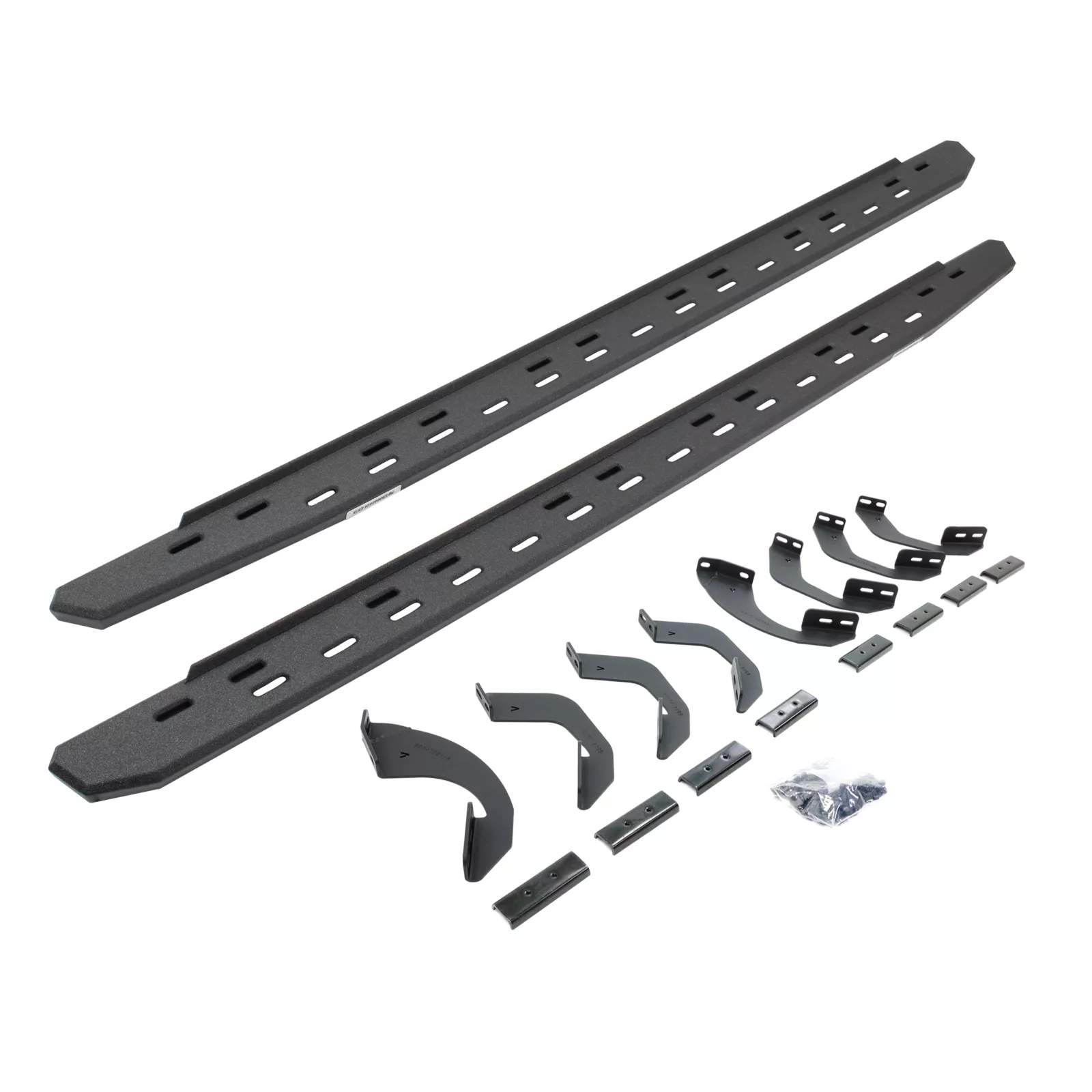 RB30 Slim Line Running Boards with Brackets Kit - Crew Max Only
