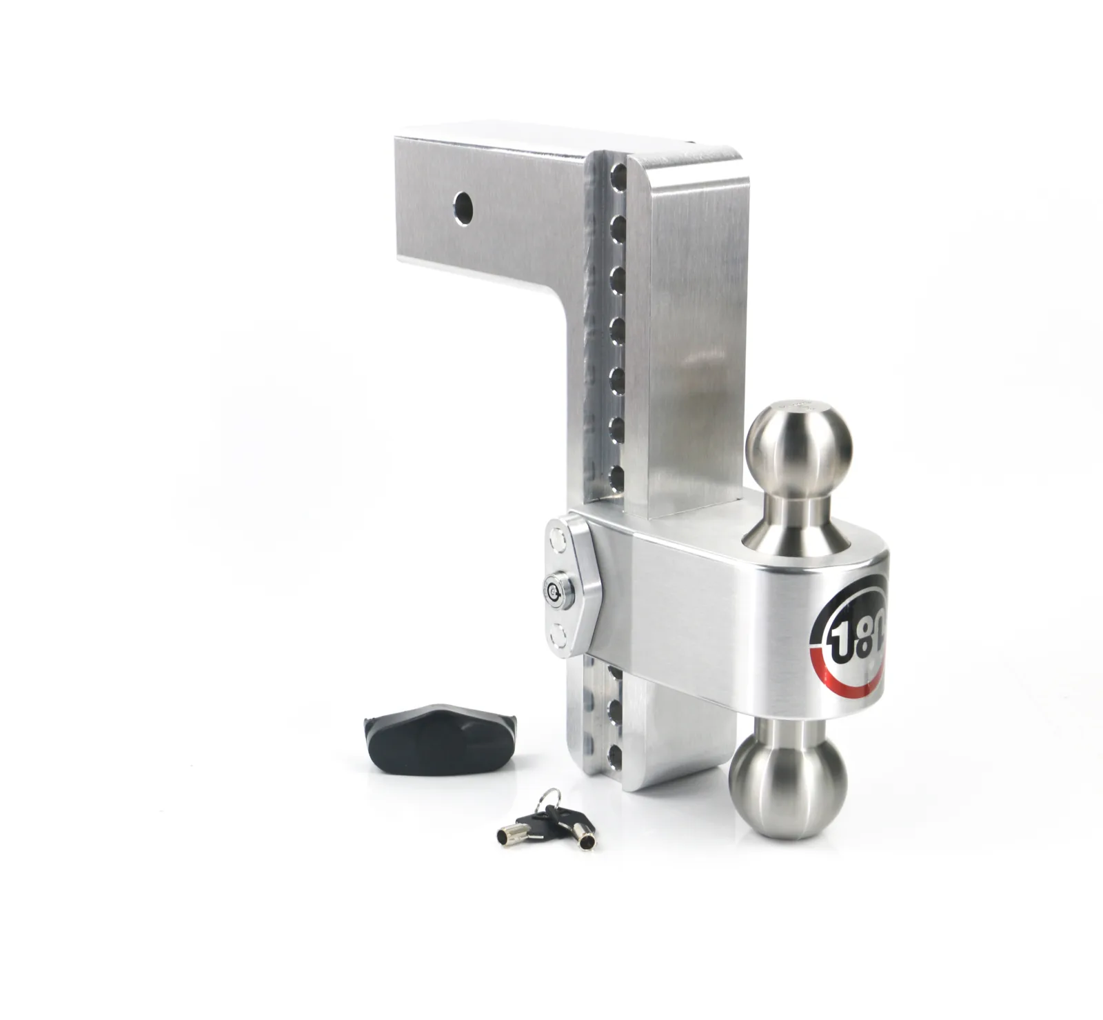 Adjustable Trailer Hitch w/ SS Tow Balls 10" Drop for 3" Receiver