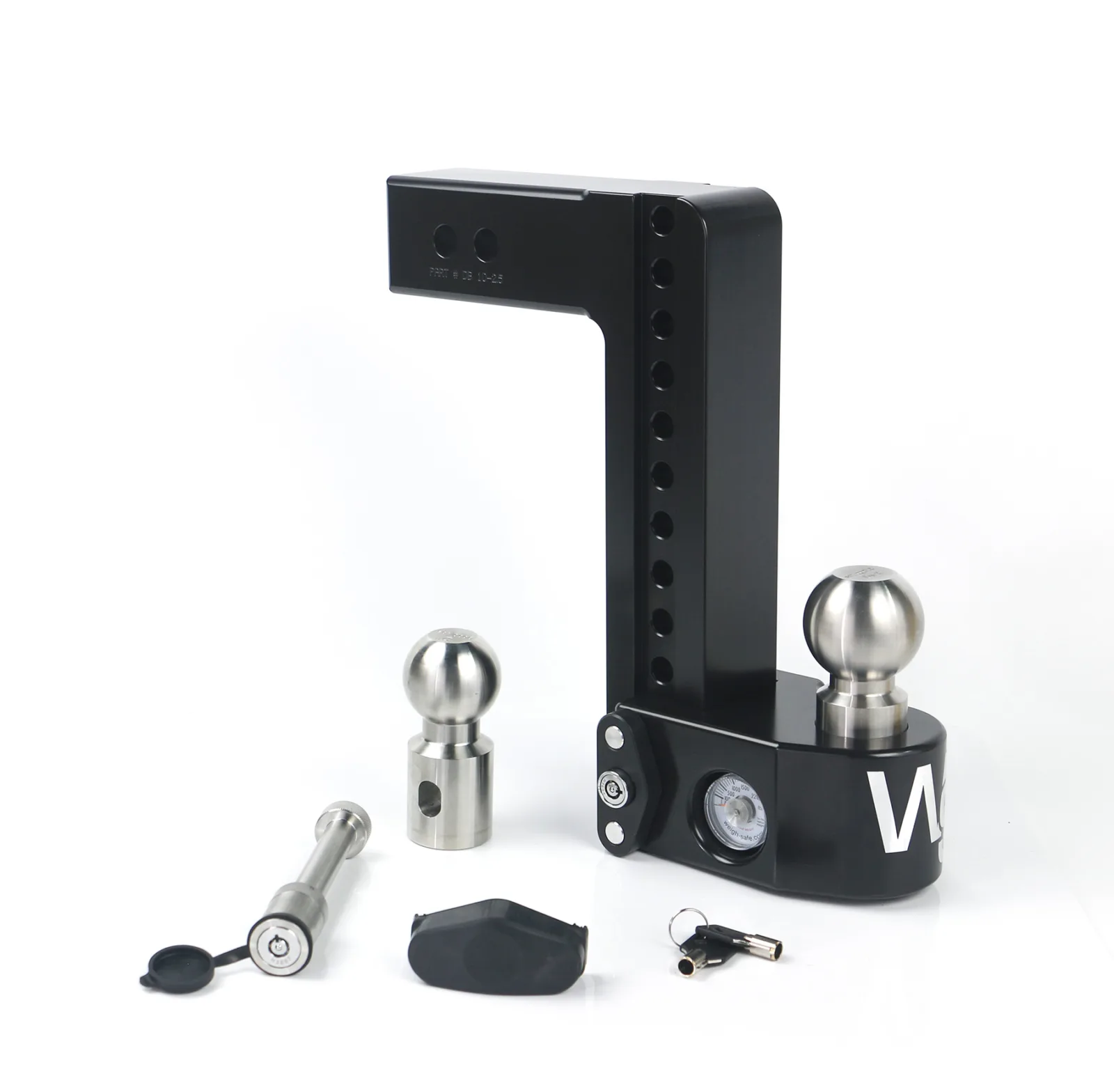 Weigh Safe Cerakoted Trailer Hitch - 10" Drop for 2.5" Receiver w WS05