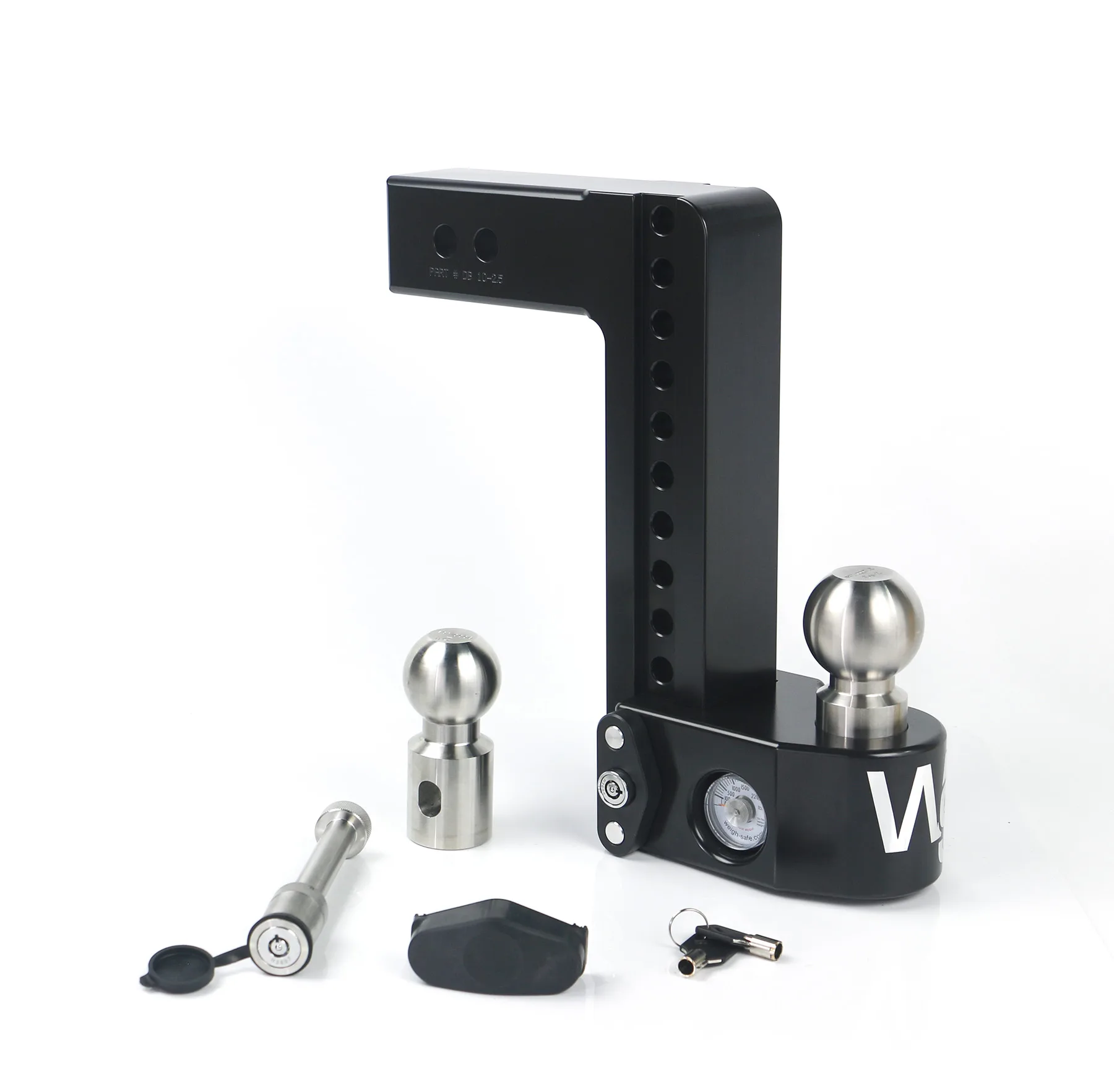 Weigh Safe Cerakoted Trailer Hitch - 10" Drop for 2.5" Receiver w WS05