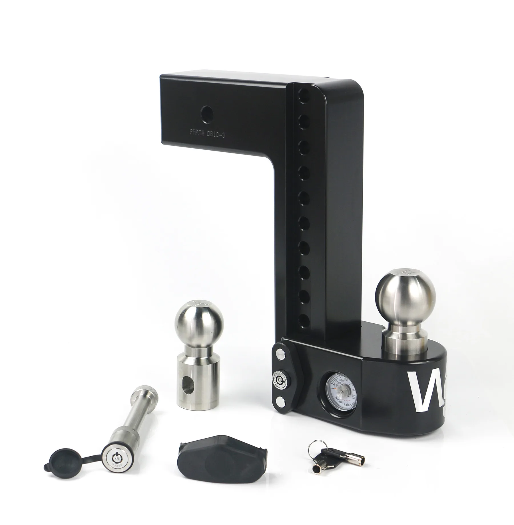 Weigh Safe Cerakoted Trailer Hitch - 10" Drop for 3" Receiver w/ WS05