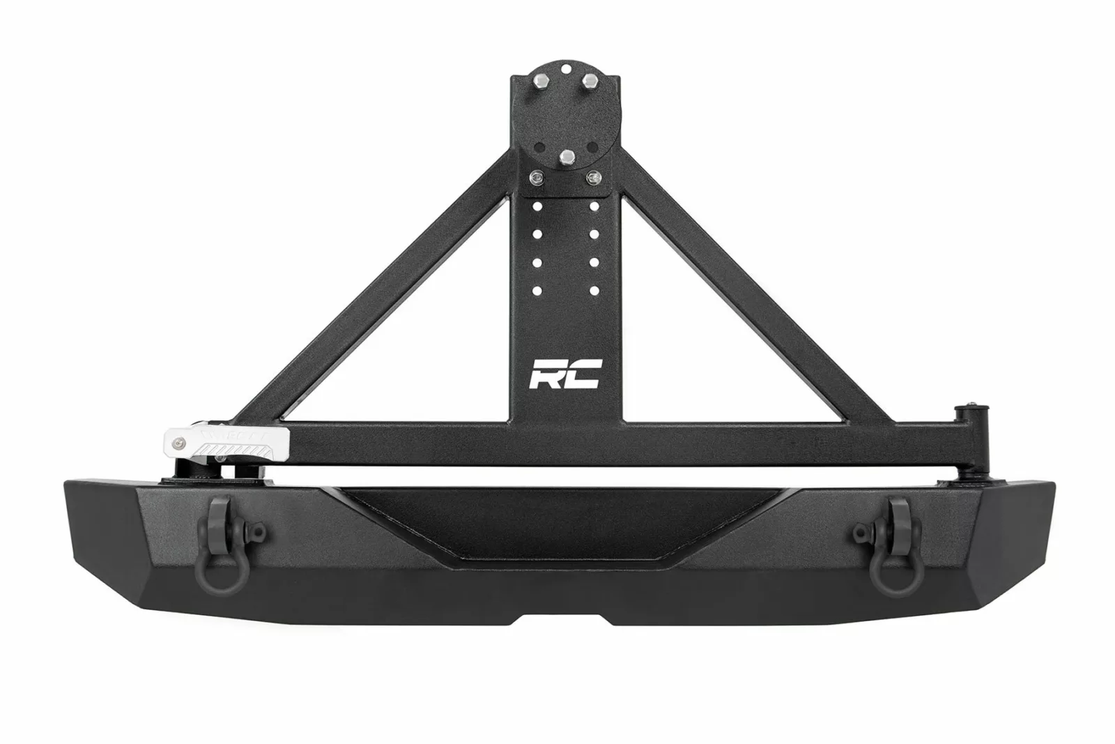 Rough Country Rear Bumper; Rock Crawler; Tire Carrier; Jeep Wrangler JK (07-18)