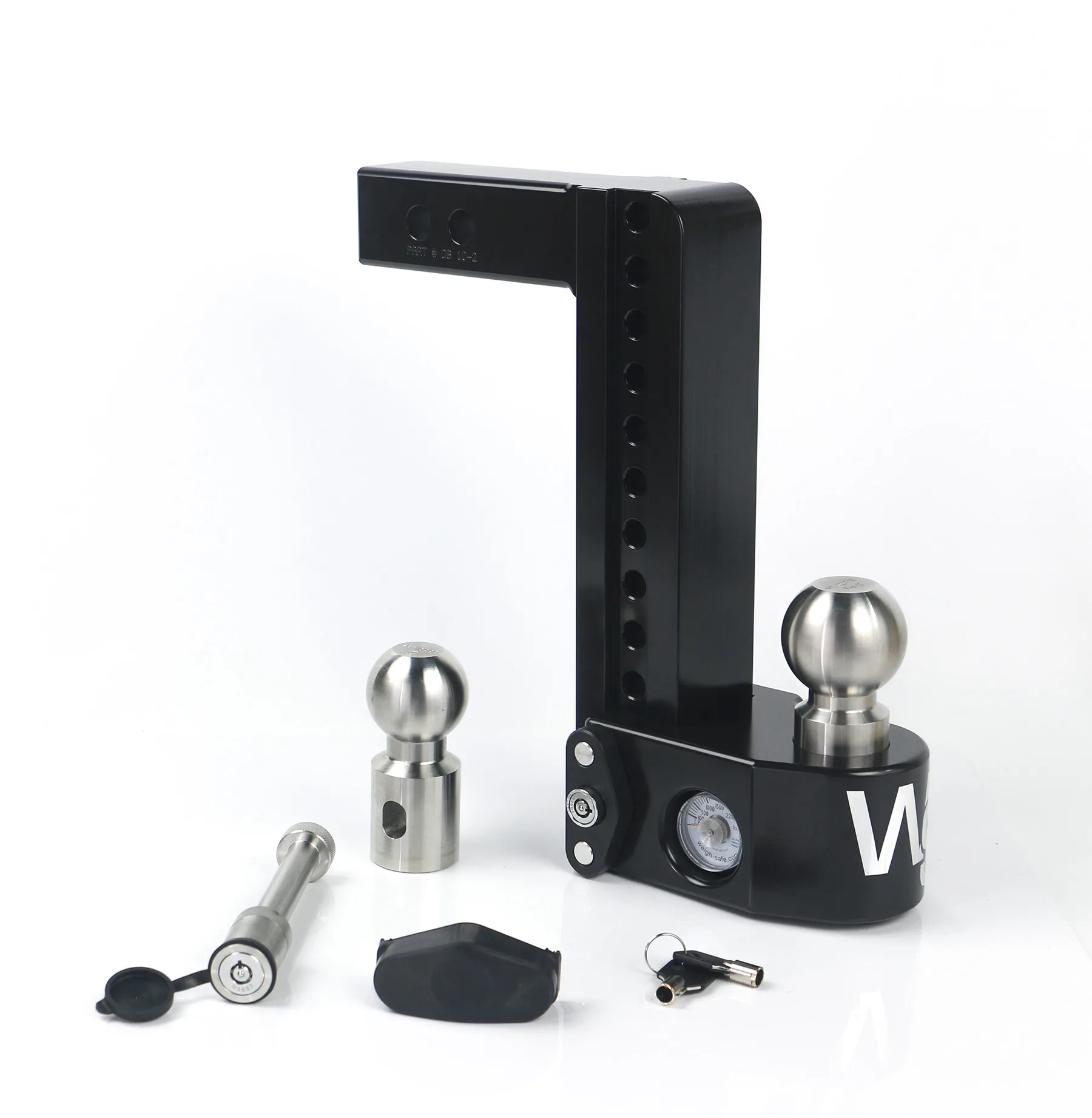 Weigh Safe Adjustable Trailer Hitch - 10" Drop for 2" Receiver w/ WS05