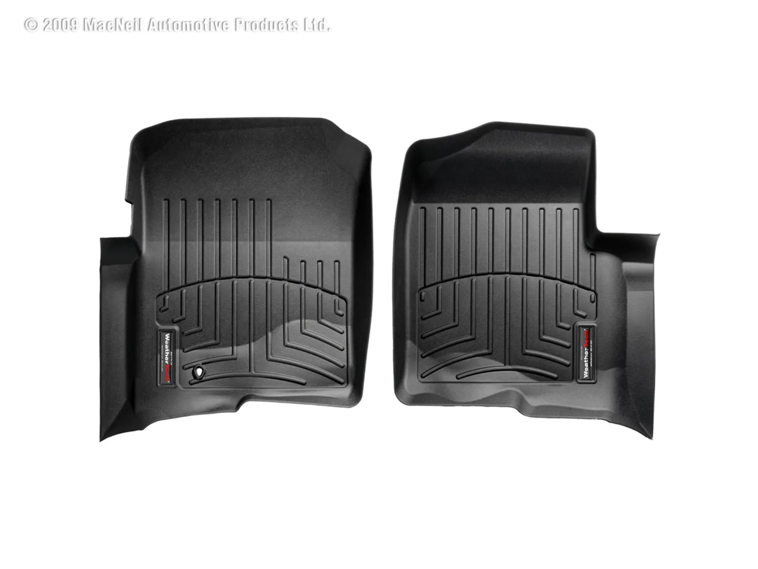 WeatherTech FloorLiner™ DigitalFit®; Black; Front;