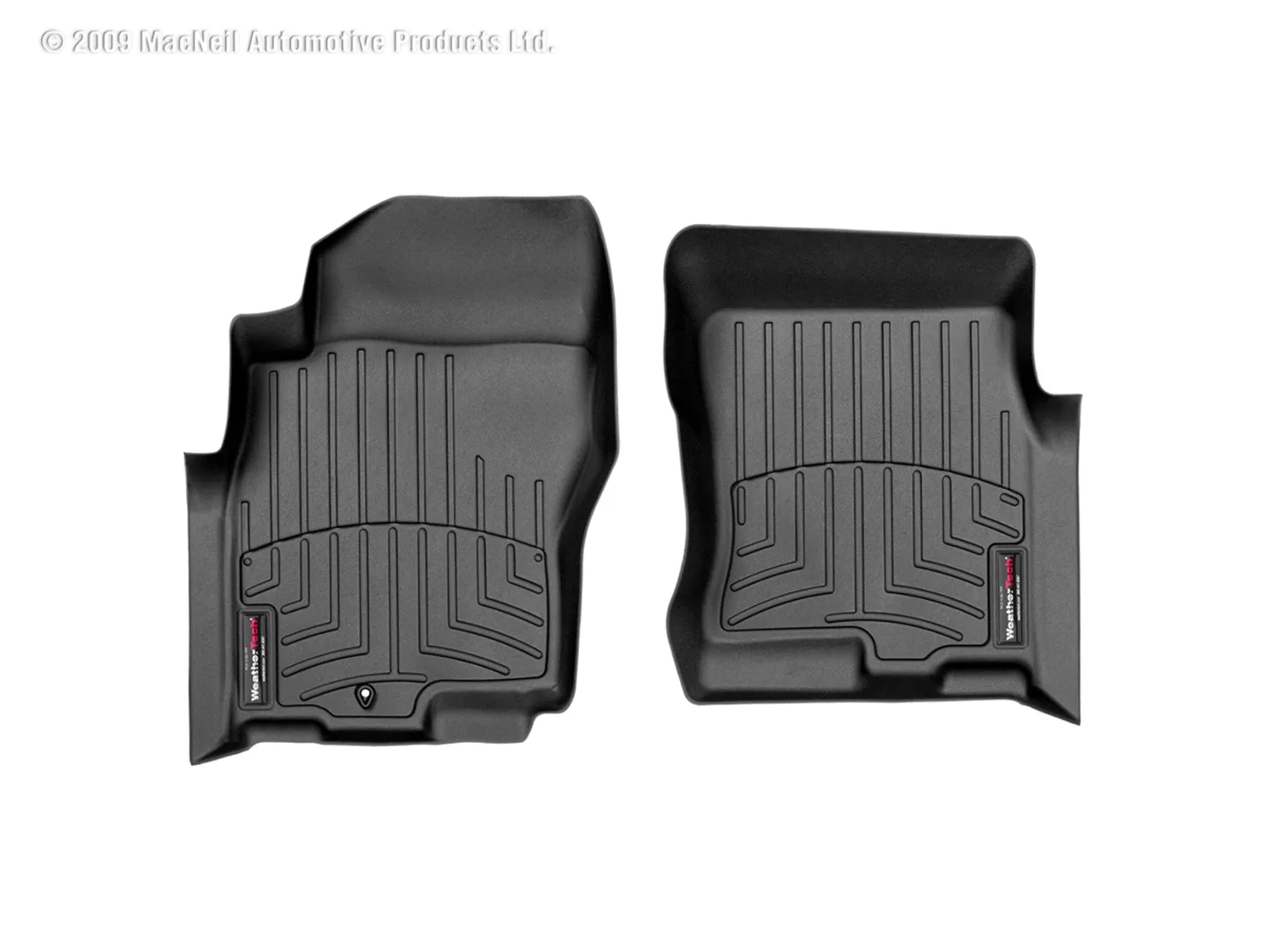 WeatherTech FloorLiner™ DigitalFit®; Black; Front;