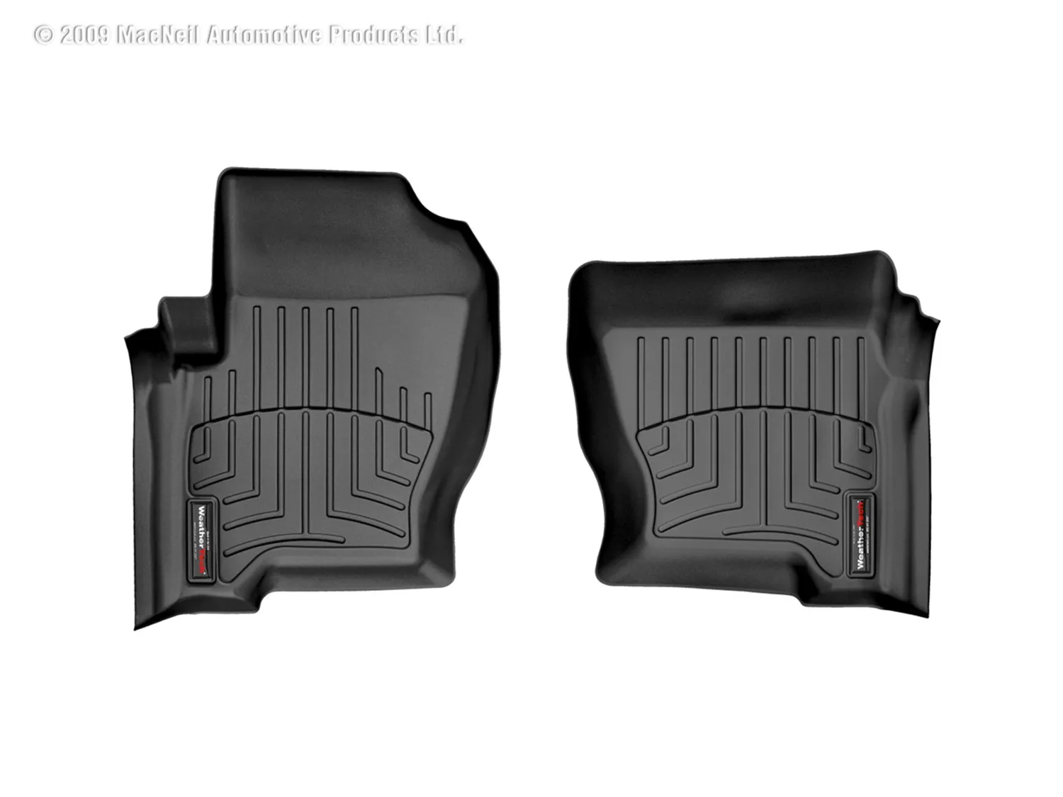 WeatherTech FloorLiner™ DigitalFit®; Black; Front;