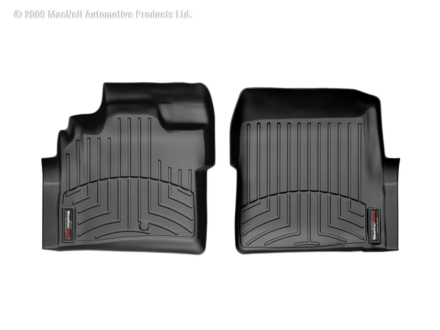 WeatherTech FloorLiner™ DigitalFit®; Black; Front;