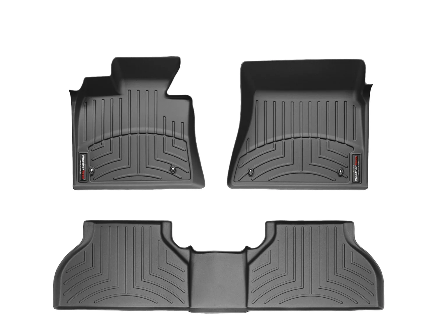 WeatherTech FloorLiner™ DigitalFit®; Black; Front;
