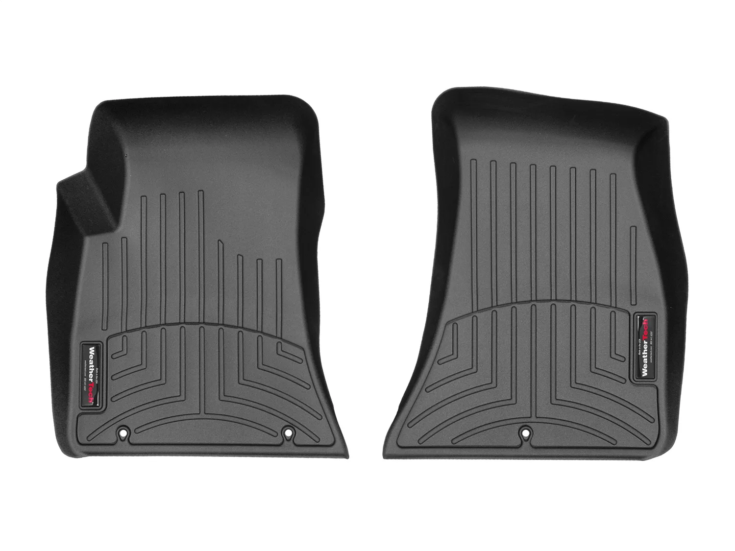 WeatherTech FloorLiner™ DigitalFit®; Black; Front;