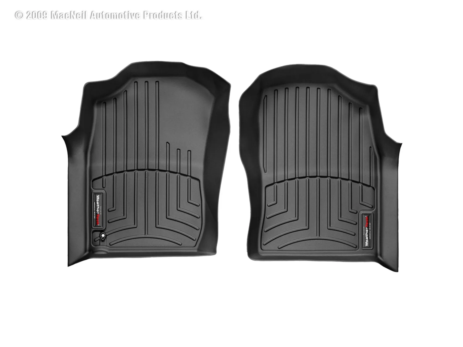 WeatherTech FloorLiner™ DigitalFit®; Black; Front;