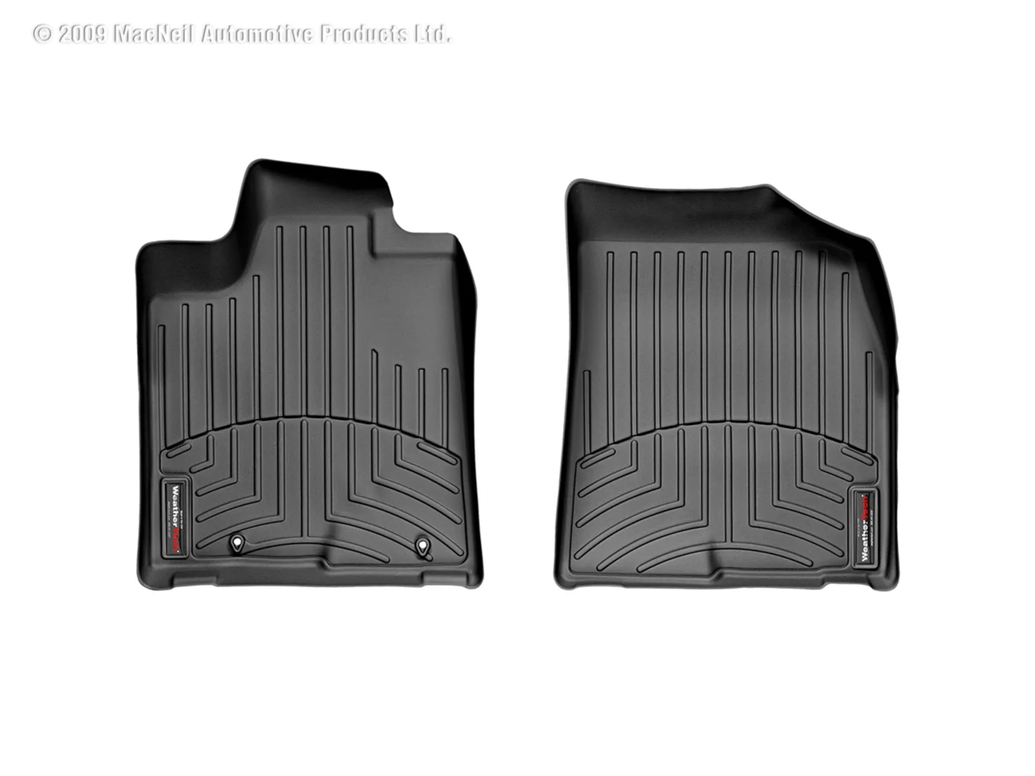 WeatherTech FloorLiner™ DigitalFit®; Black; Front;