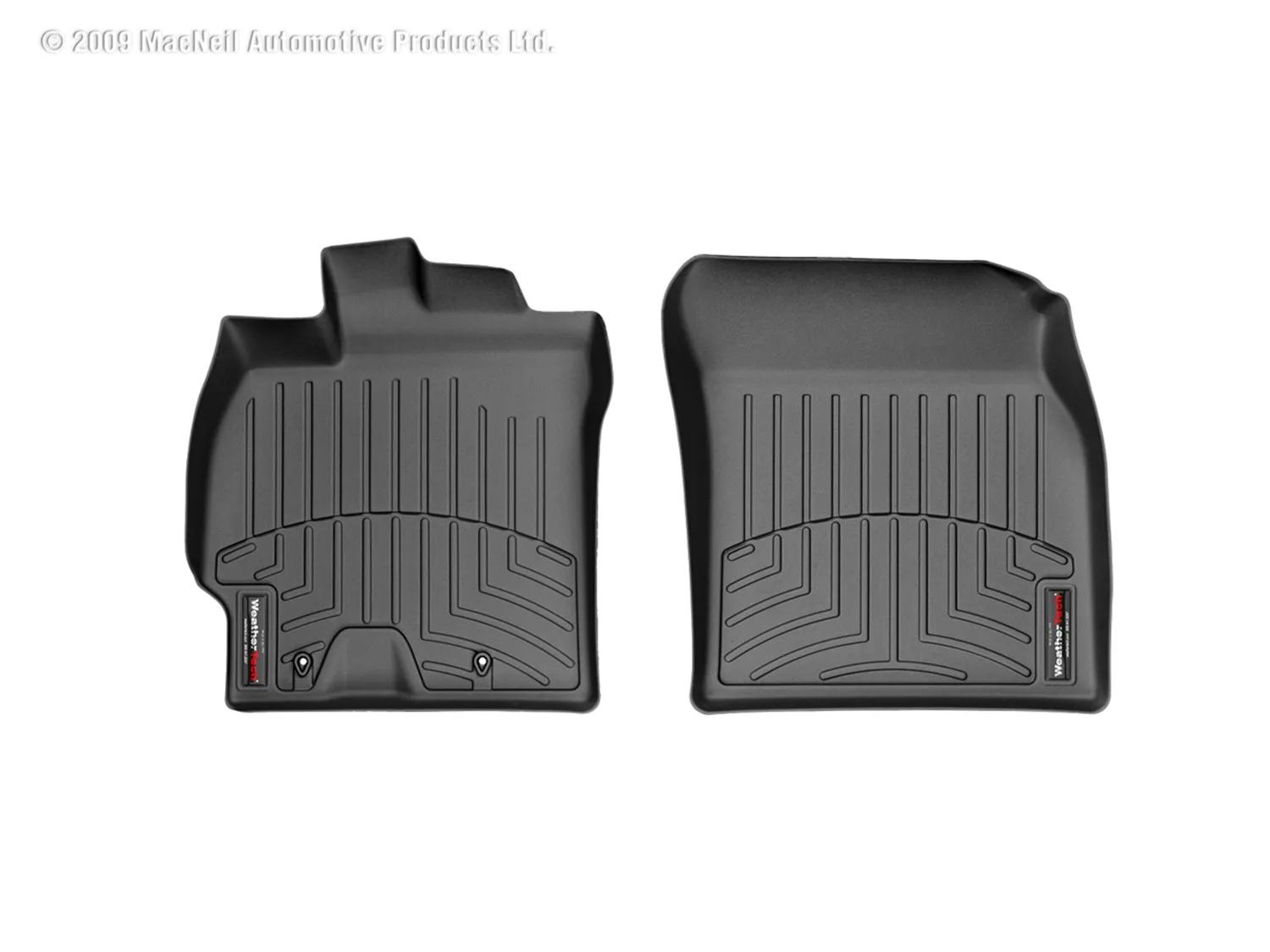 WeatherTech FloorLiner™ DigitalFit®; Black; Front;