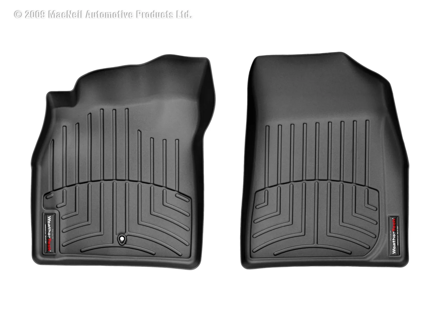 WeatherTech FloorLiner™ DigitalFit®; Black; Front;