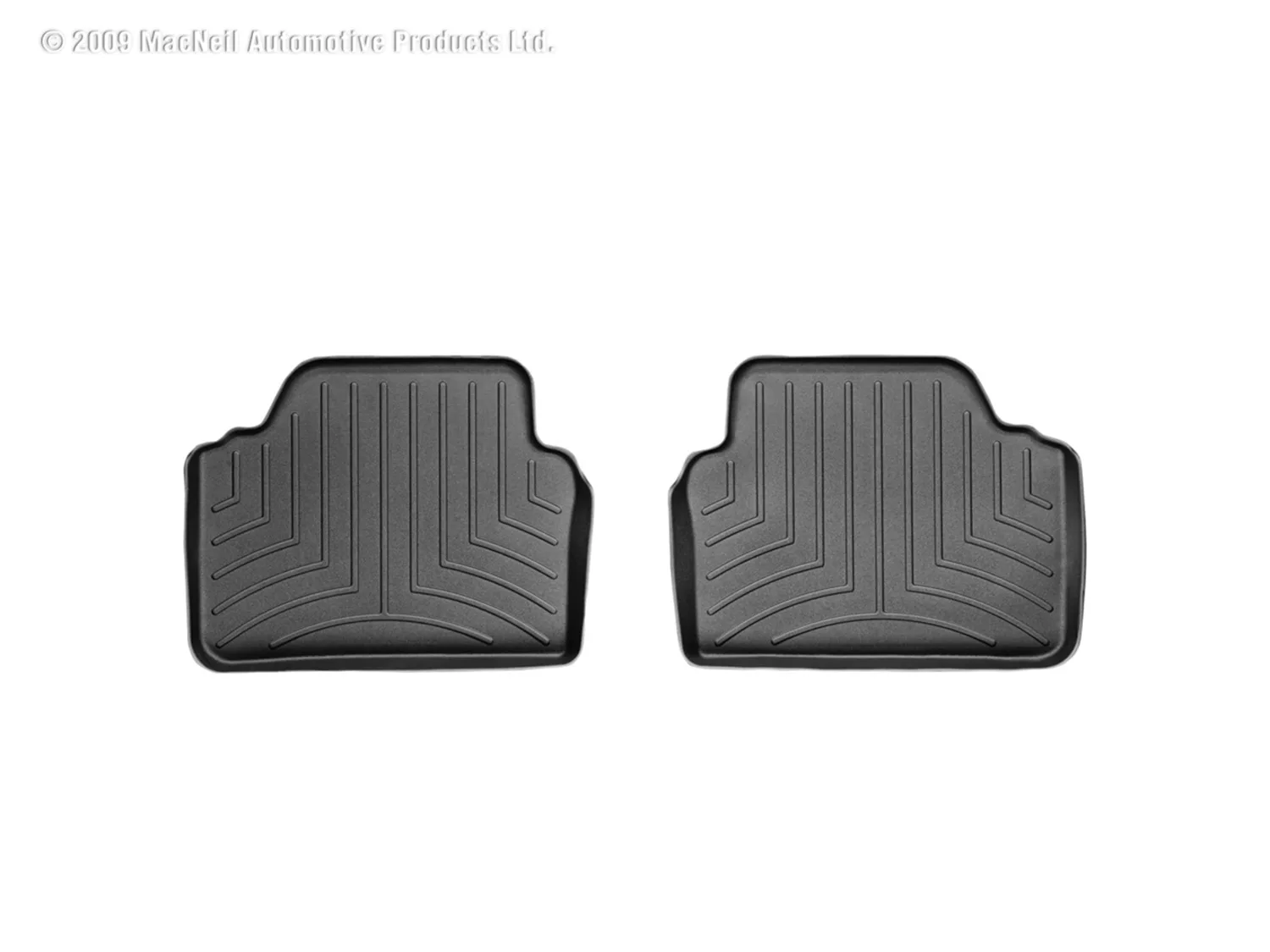 WeatherTech FloorLiner™ DigitalFit®; Black; Rear;