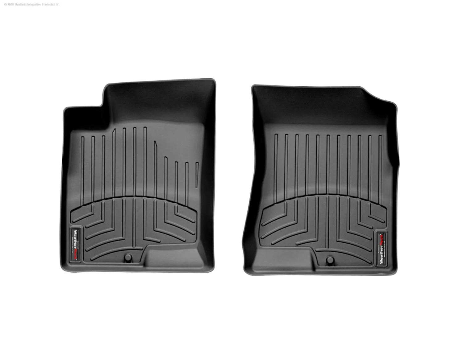 WeatherTech FloorLiner™ DigitalFit®; Black; Front;