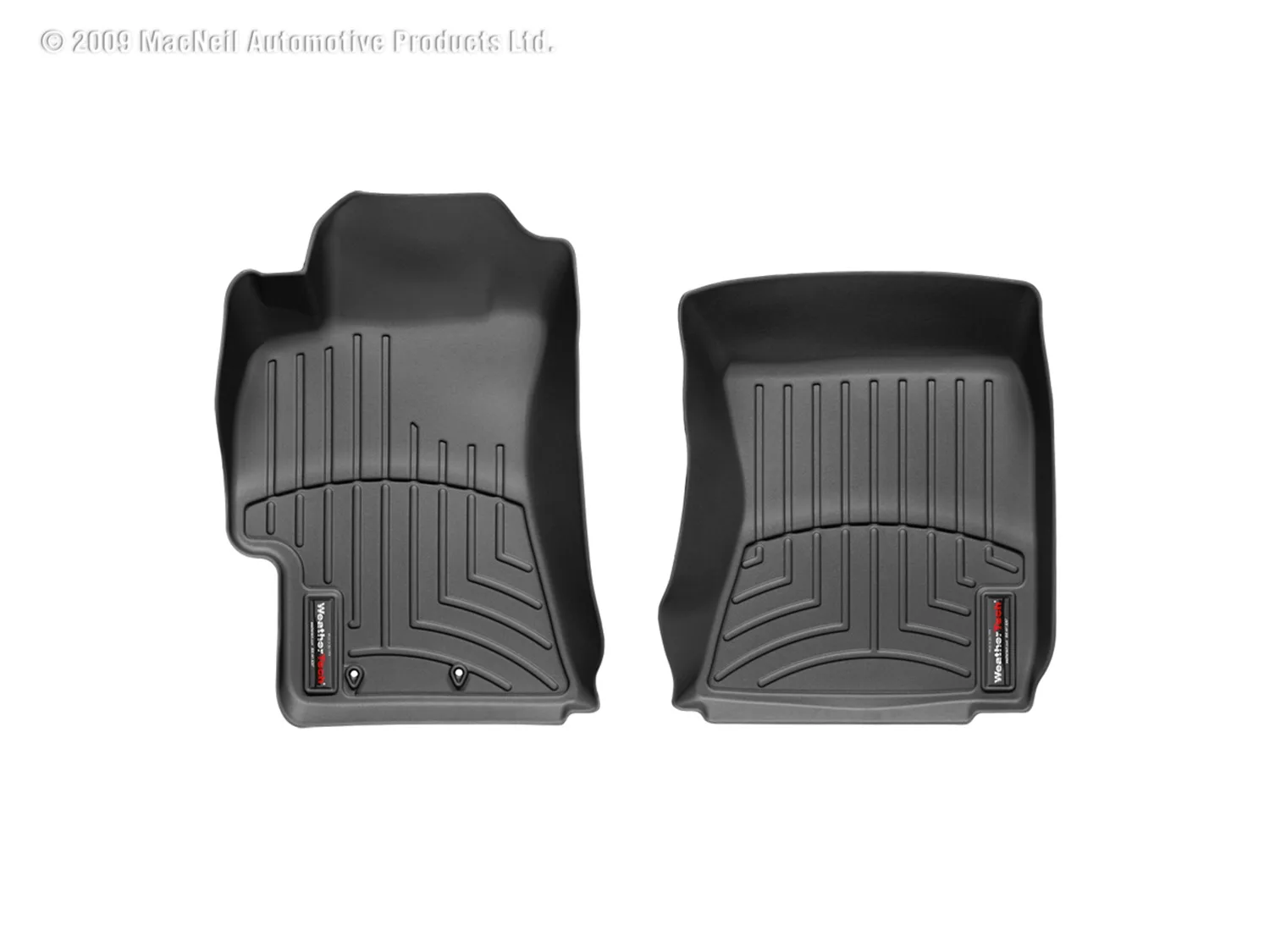 WeatherTech FloorLiner™ DigitalFit®; Black; Front;