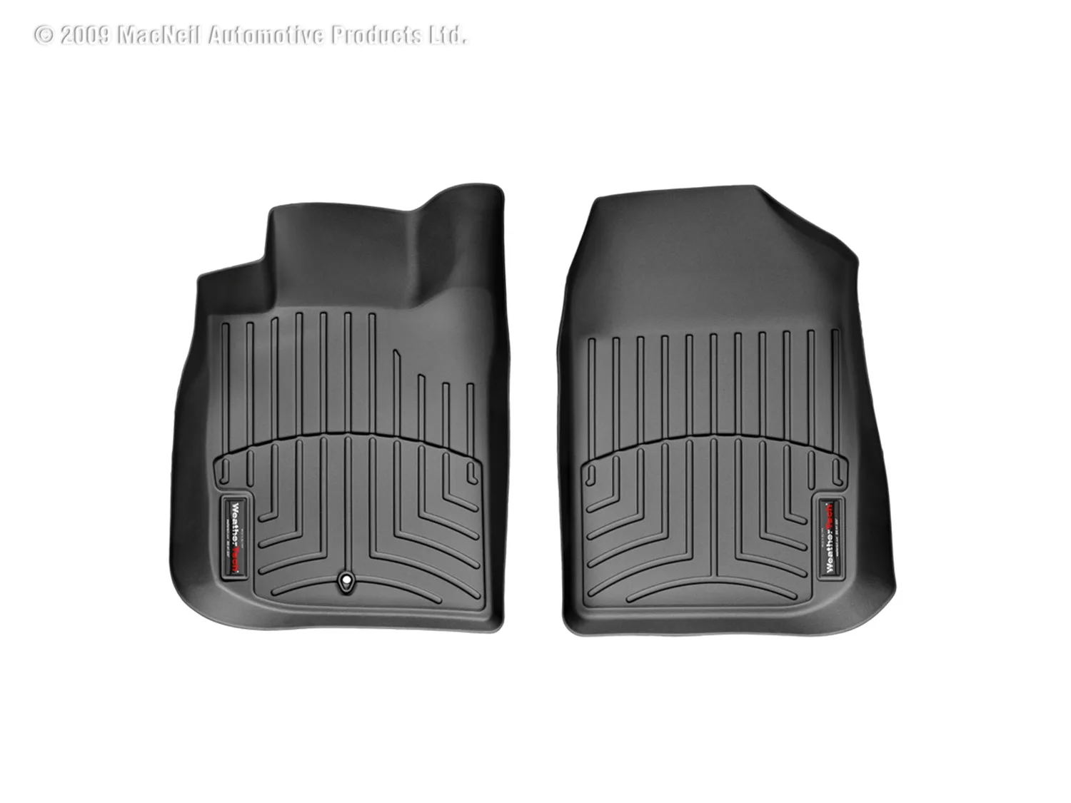 WeatherTech FloorLiner™ DigitalFit®; Black; Front;