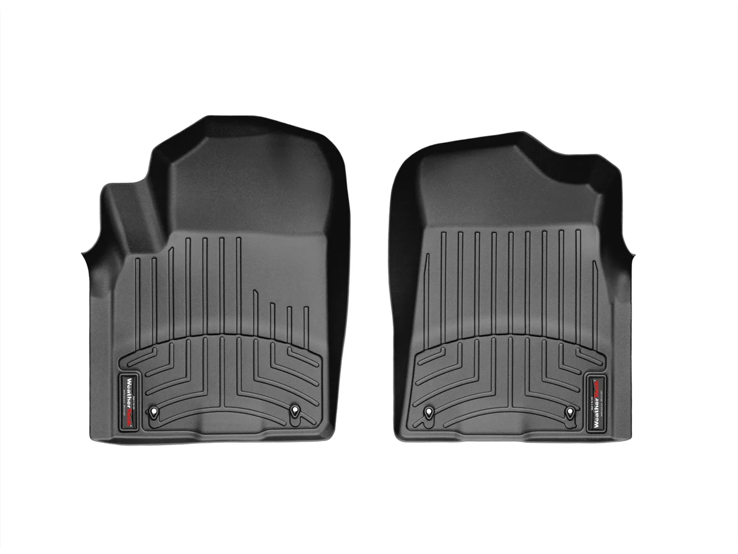 WeatherTech FloorLiner™ DigitalFit®; Black; Front;