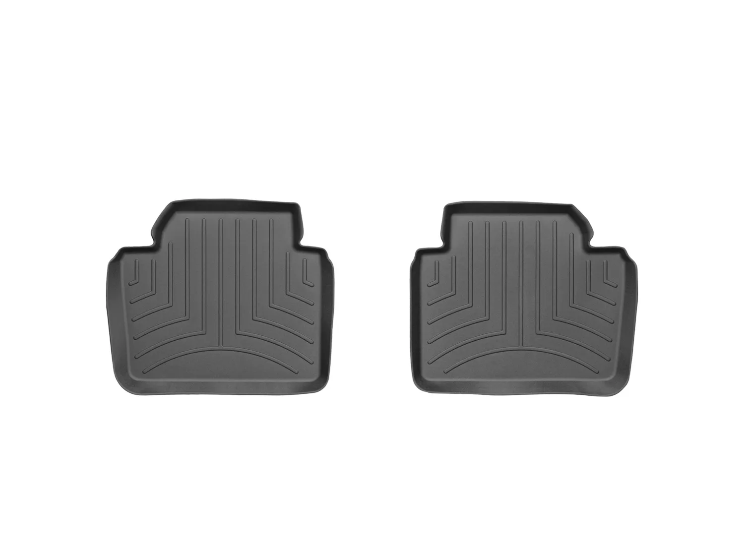 WeatherTech FloorLiner™ DigitalFit®; Black; Rear; 2 Pieces;