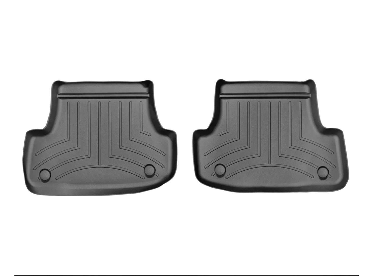 WeatherTech FloorLiner™ DigitalFit®; Black; Rear; 2 Pieces;