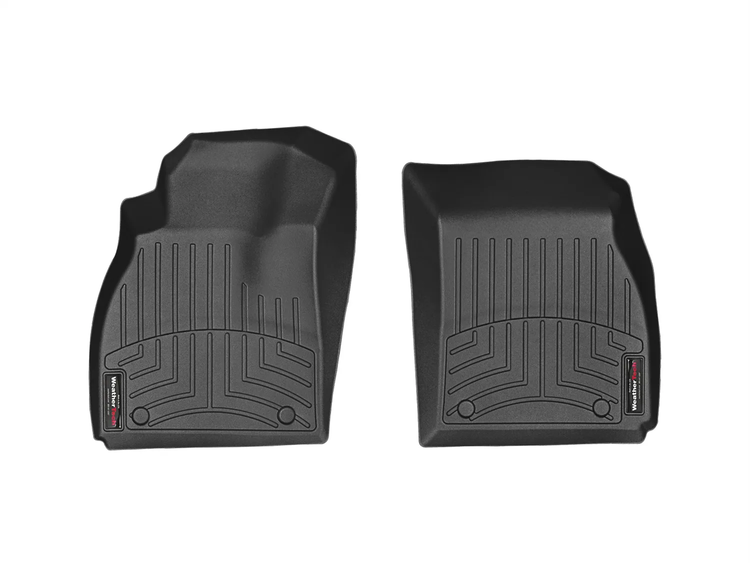 WeatherTech FloorLiner™ DigitalFit®; Black; Front;