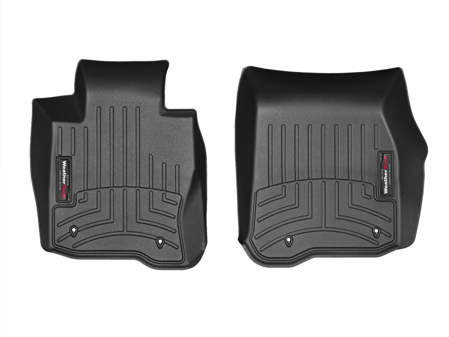 WeatherTech FloorLiner™ DigitalFit®; Black; Front;