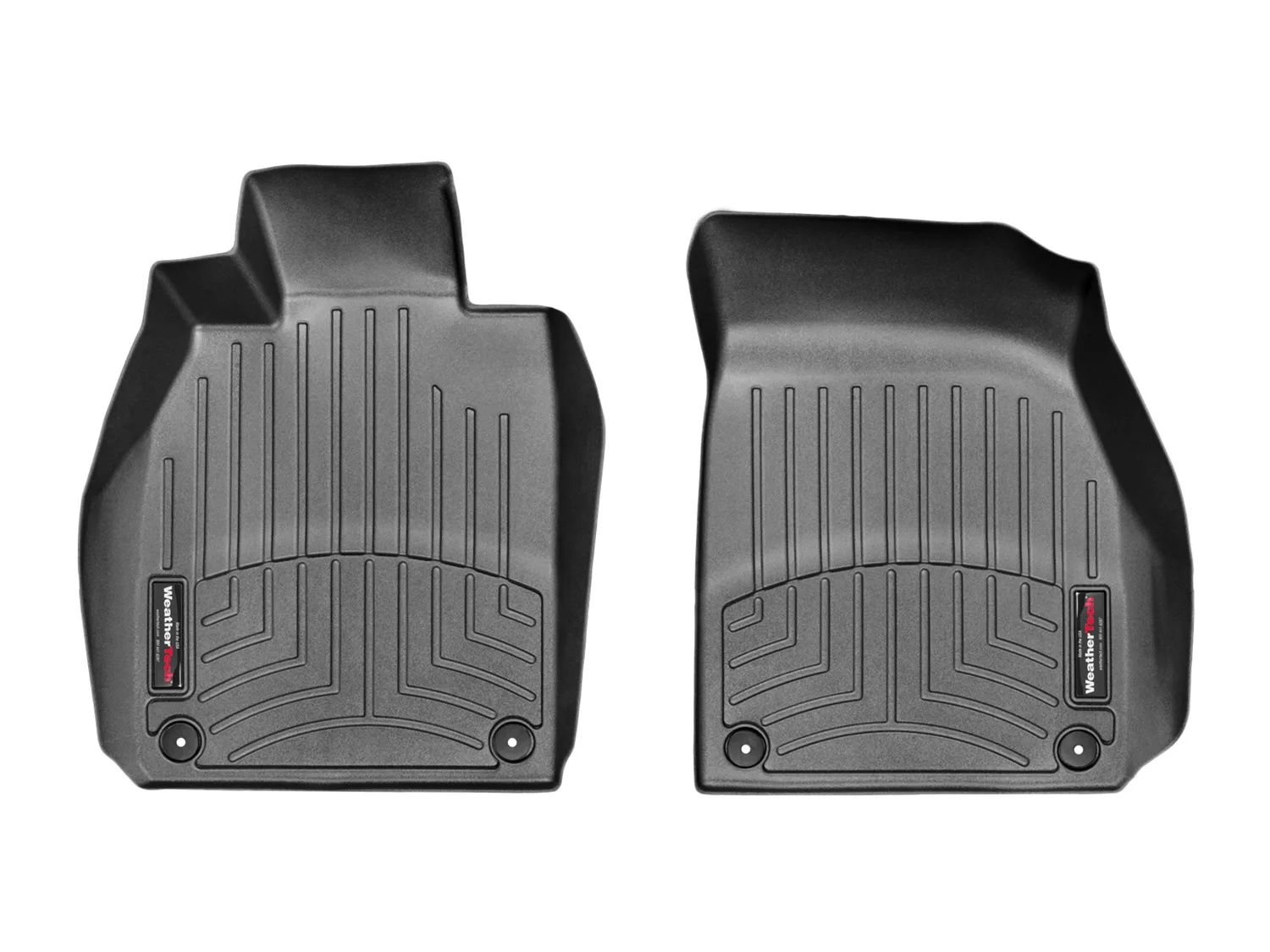 WeatherTech FloorLiner™ DigitalFit®; Black; Front;
