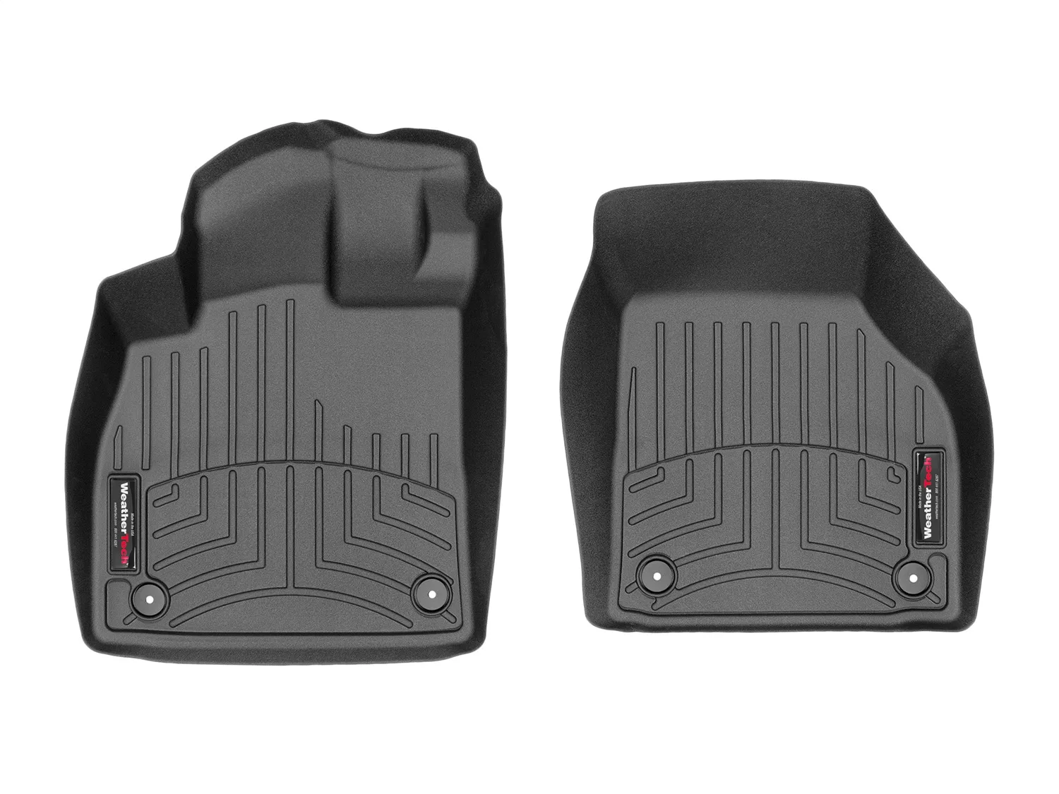 WeatherTech FloorLiner™ DigitalFit®; Black; Front;