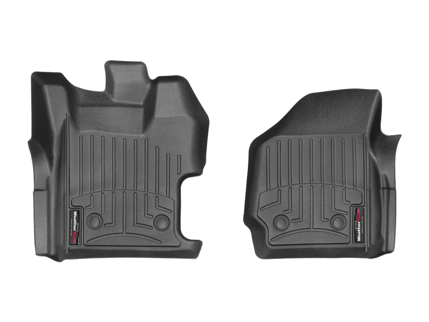 WeatherTech FloorLiner™ DigitalFit®; Black; Front;