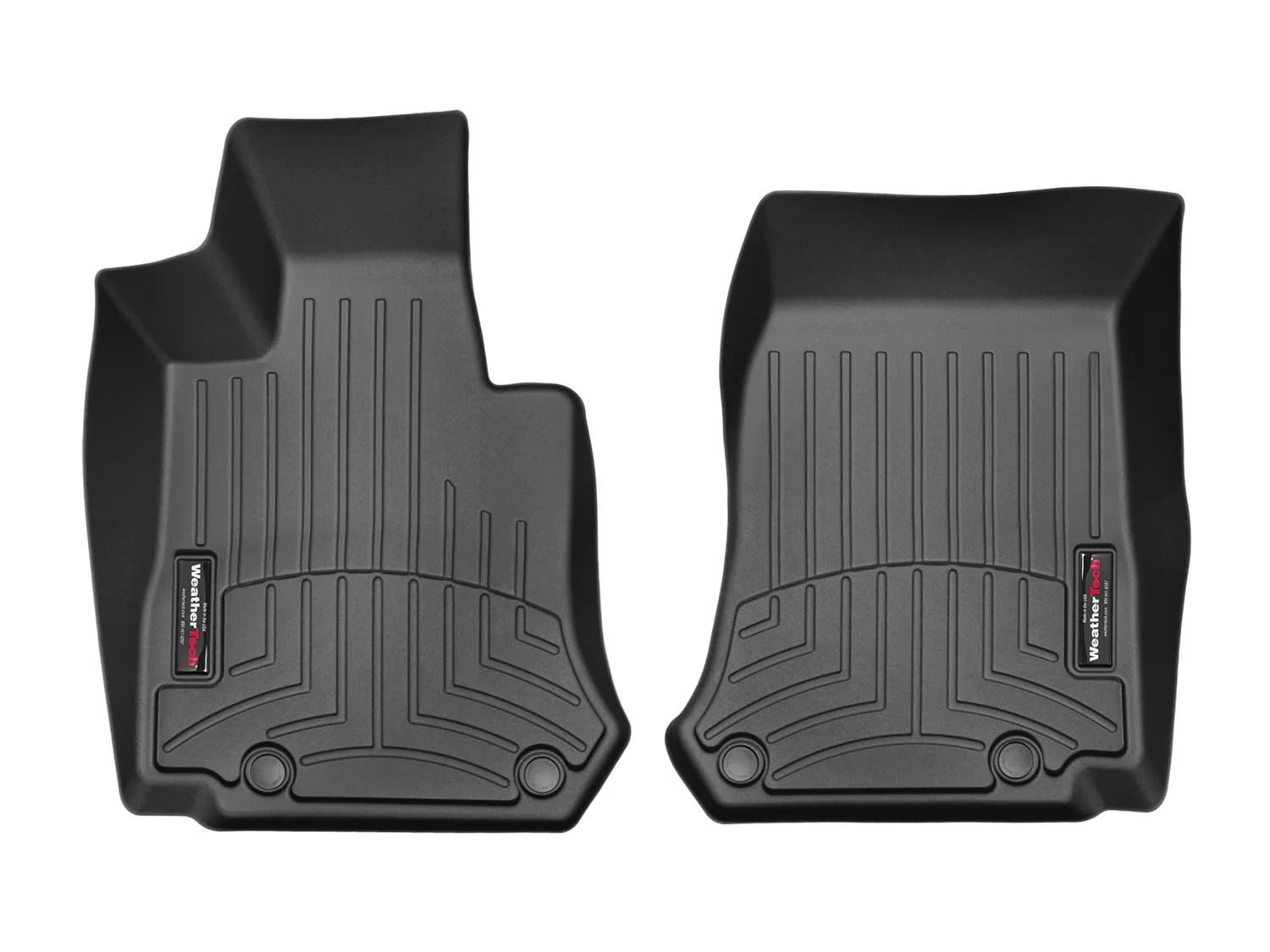WeatherTech FloorLiner™ DigitalFit®; Black; Front;