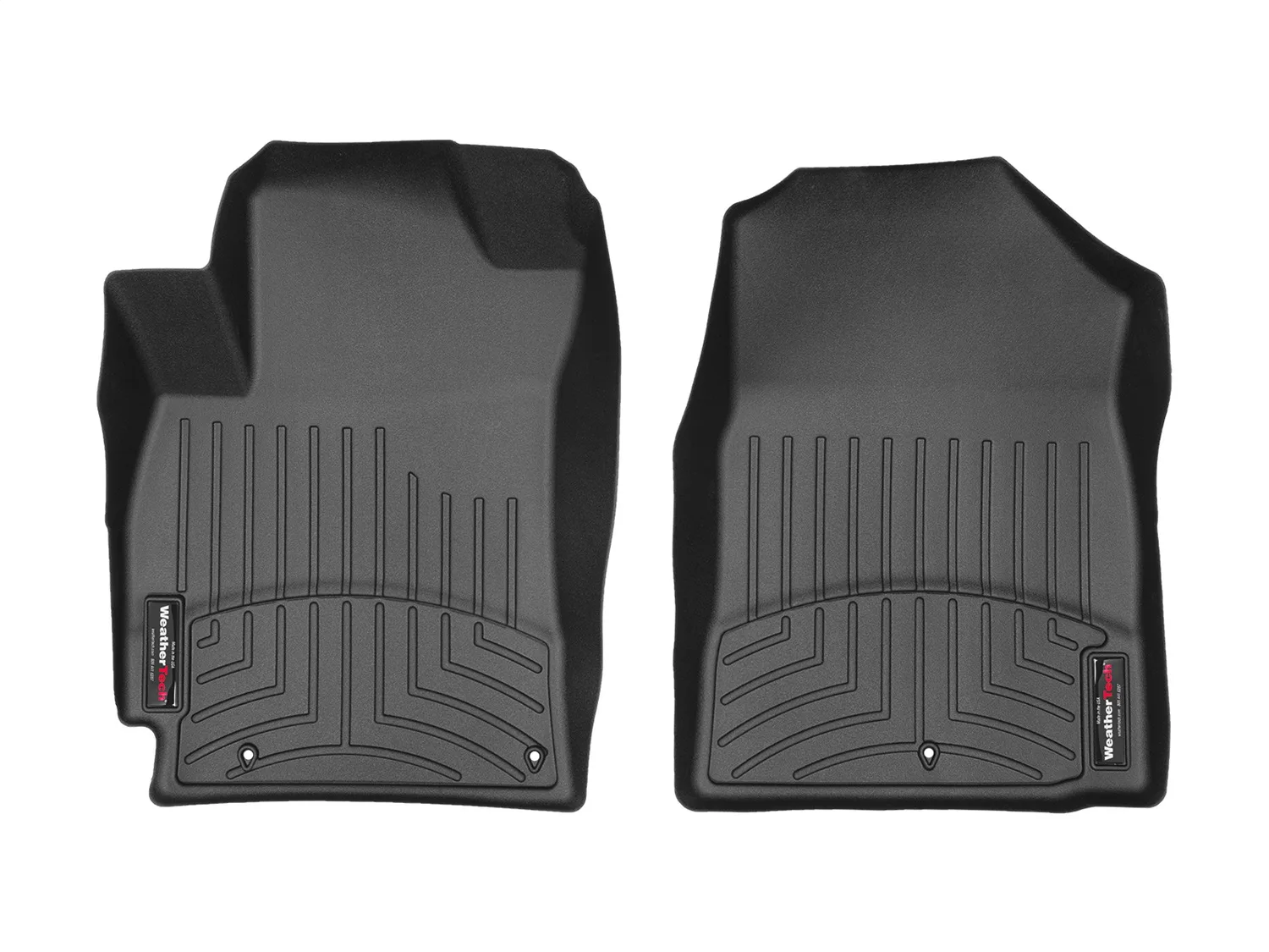 WeatherTech FloorLiner™ DigitalFit®; Black; Front;