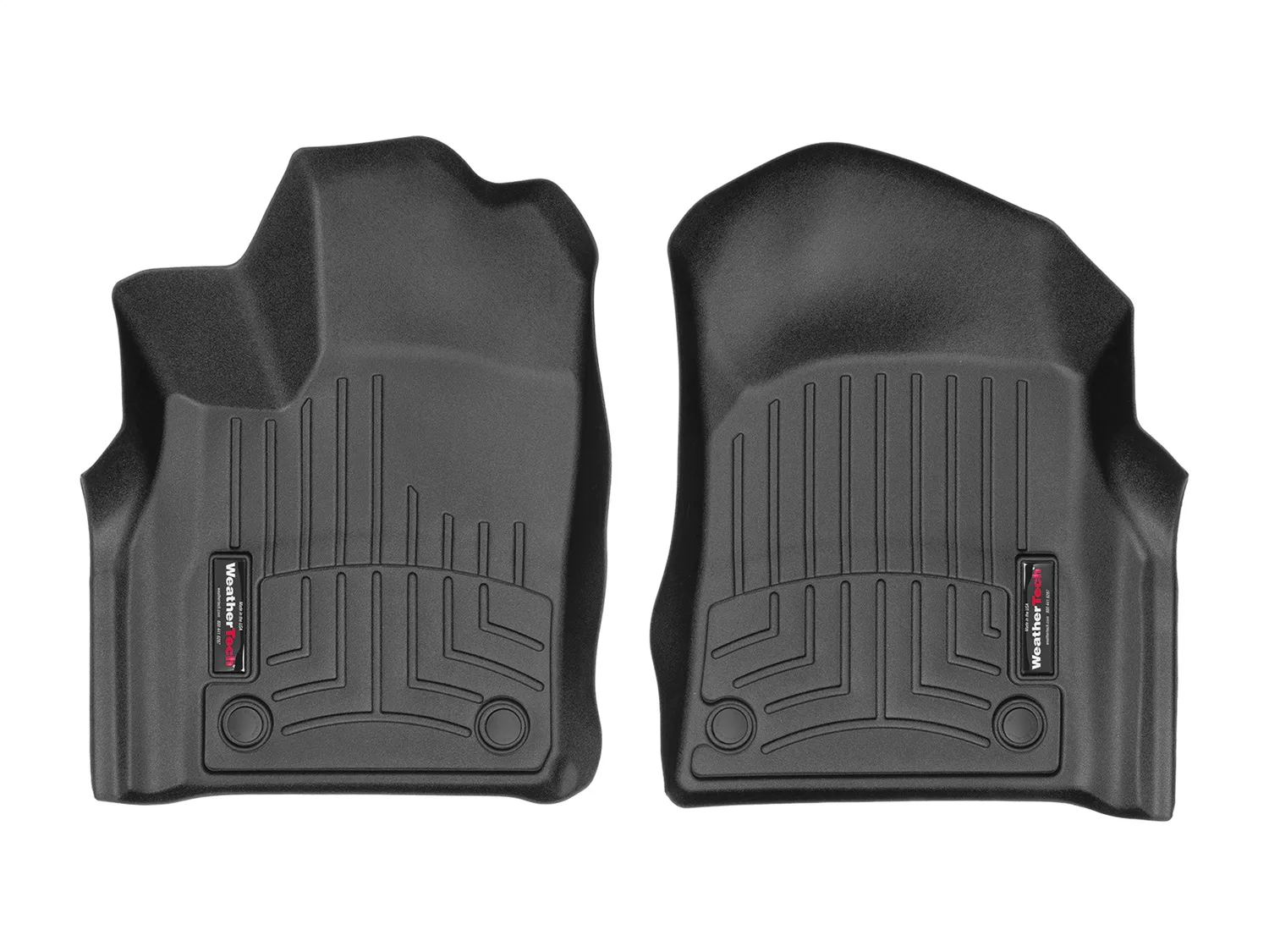 WeatherTech FloorLiner™ DigitalFit®; Black; Front;