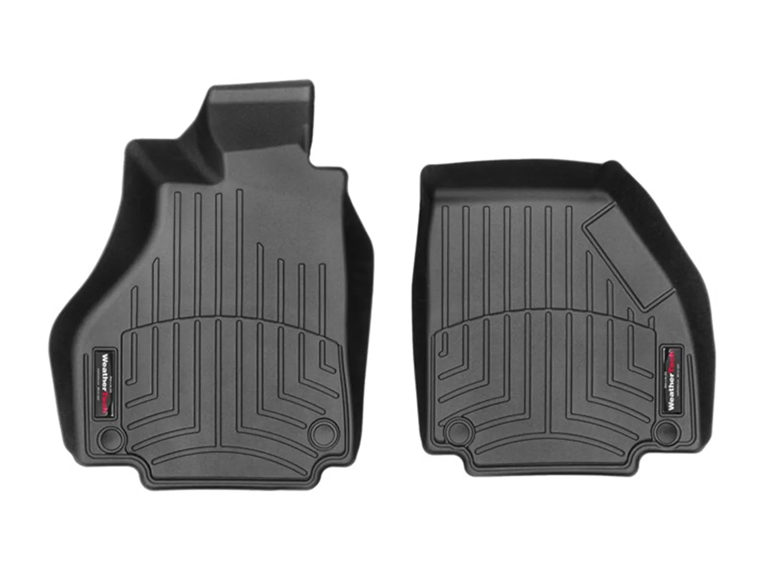 WeatherTech FloorLiner™ DigitalFit®; Black; Front;