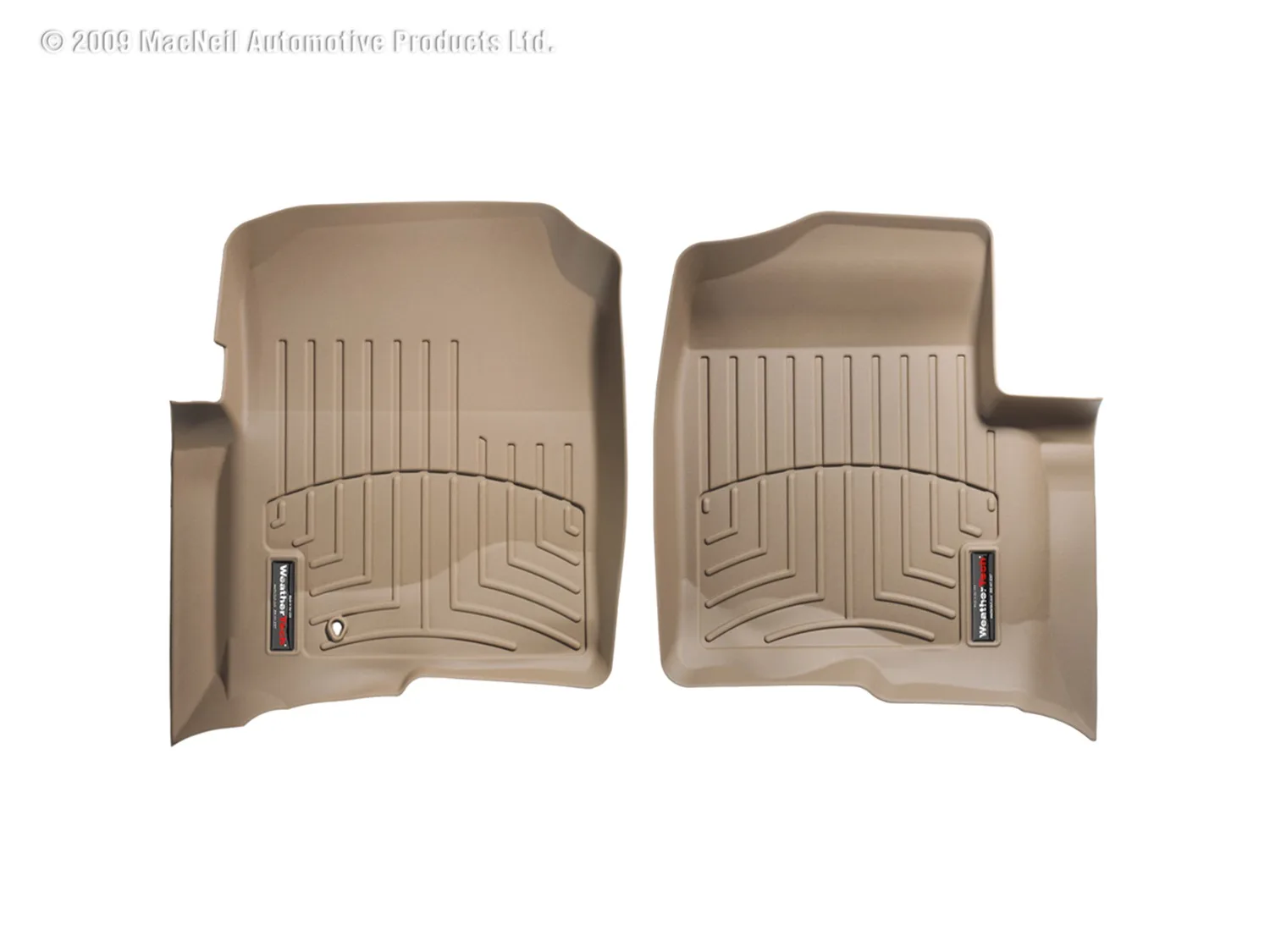 WeatherTech FloorLiner™ DigitalFit®; Tan; Front;