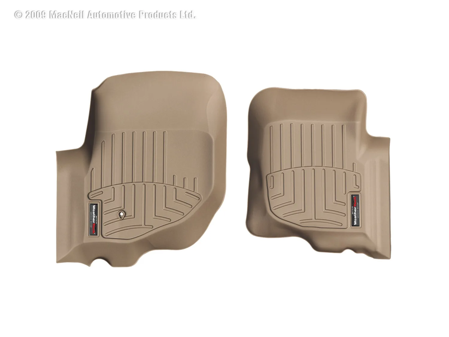 WeatherTech FloorLiner™ DigitalFit®; Tan; Front;