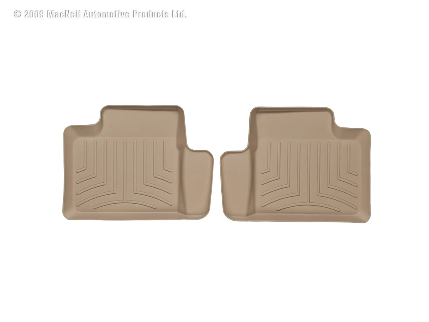 WeatherTech FloorLiner™ DigitalFit®; Tan; Rear;