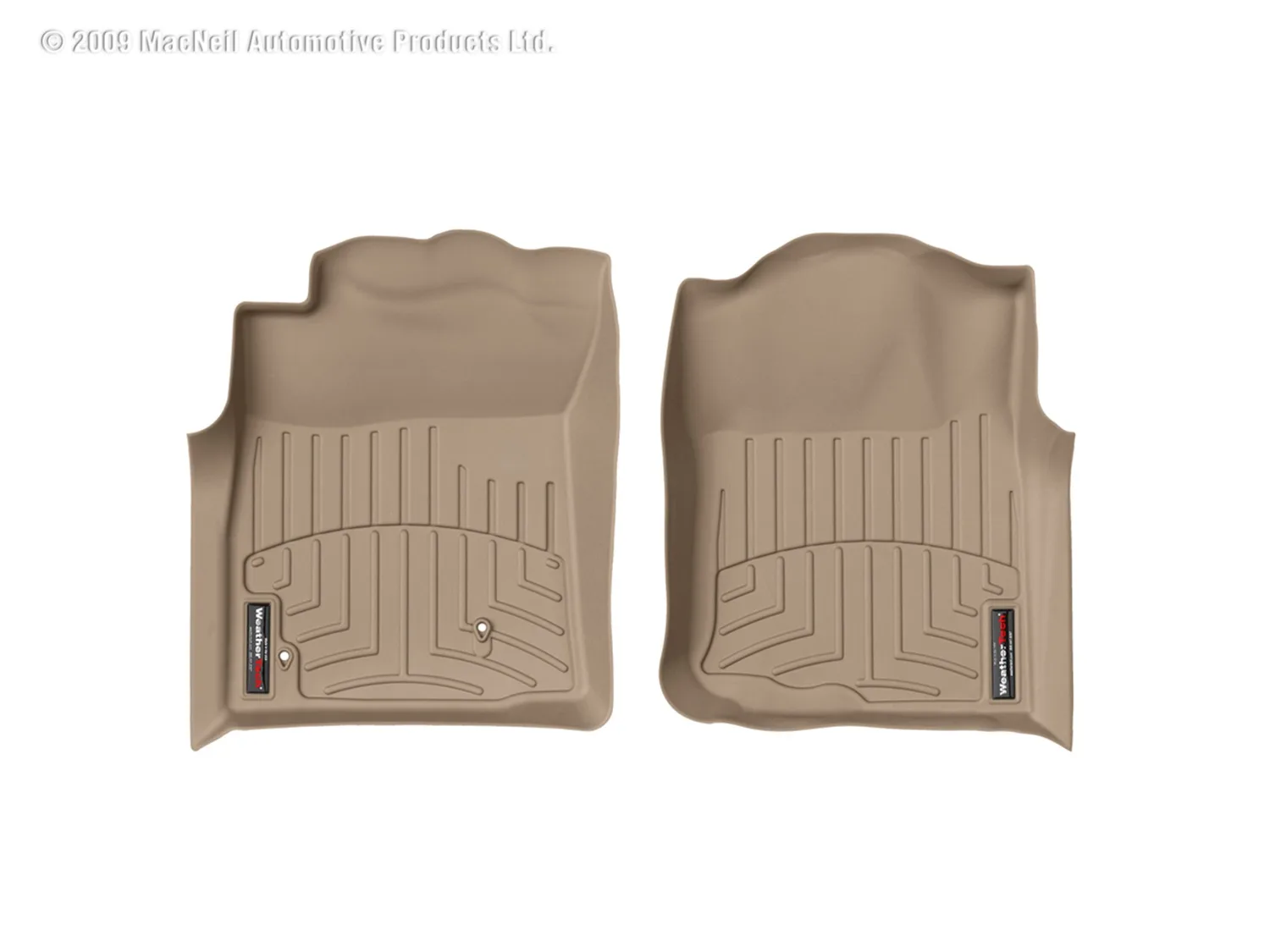 WeatherTech FloorLiner™ DigitalFit®; Tan; Front;
