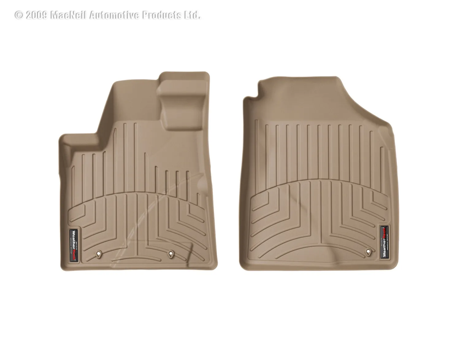 WeatherTech FloorLiner™ DigitalFit®; Tan; Front;