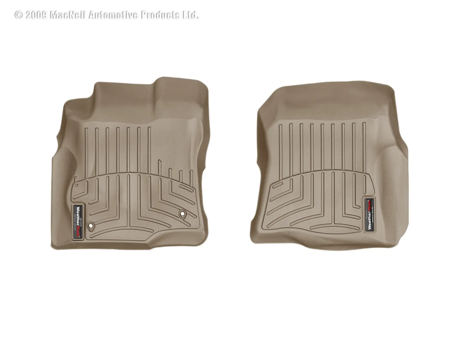 WeatherTech FloorLiner™ DigitalFit®; Tan; Front;