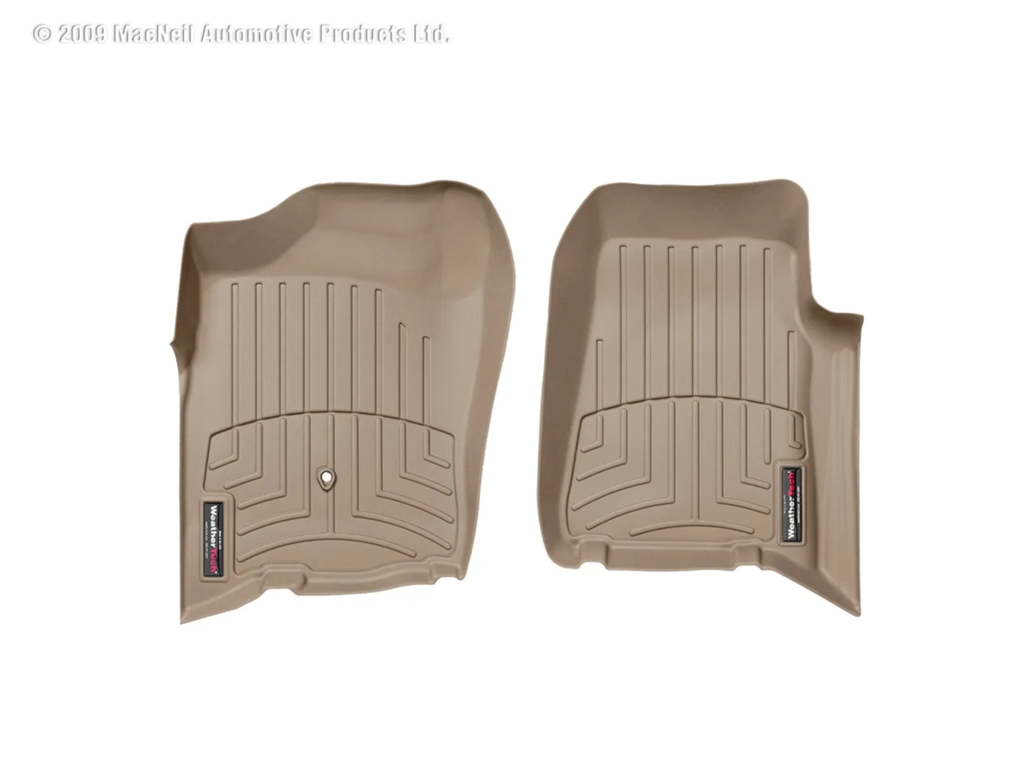 WeatherTech FloorLiner™ DigitalFit®; Tan; Front;