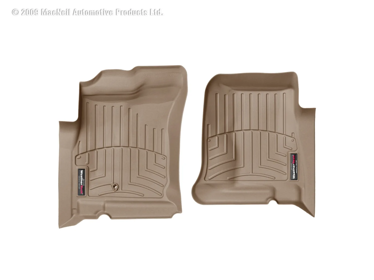 WeatherTech FloorLiner™ DigitalFit®; Tan; Front;