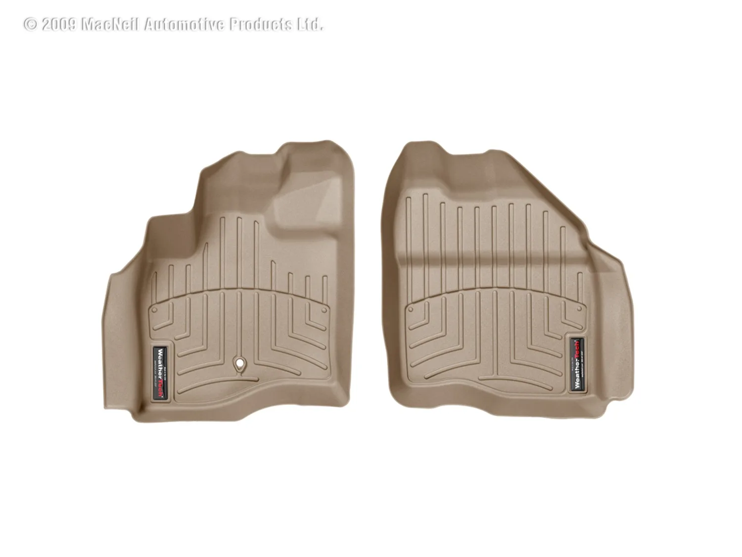 WeatherTech FloorLiner™ DigitalFit®; Tan; Front;
