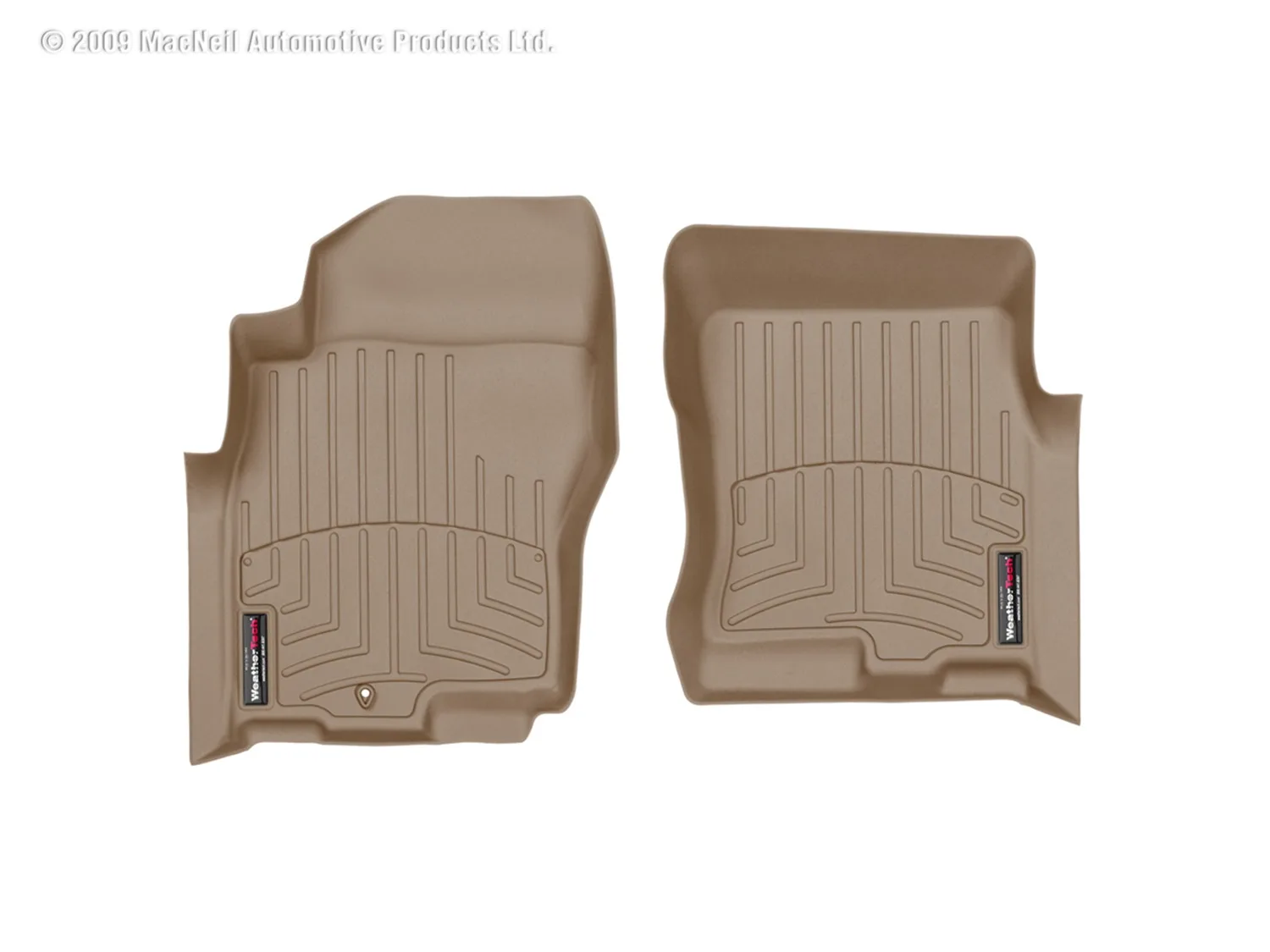 WeatherTech FloorLiner™ DigitalFit®; Tan; Front;