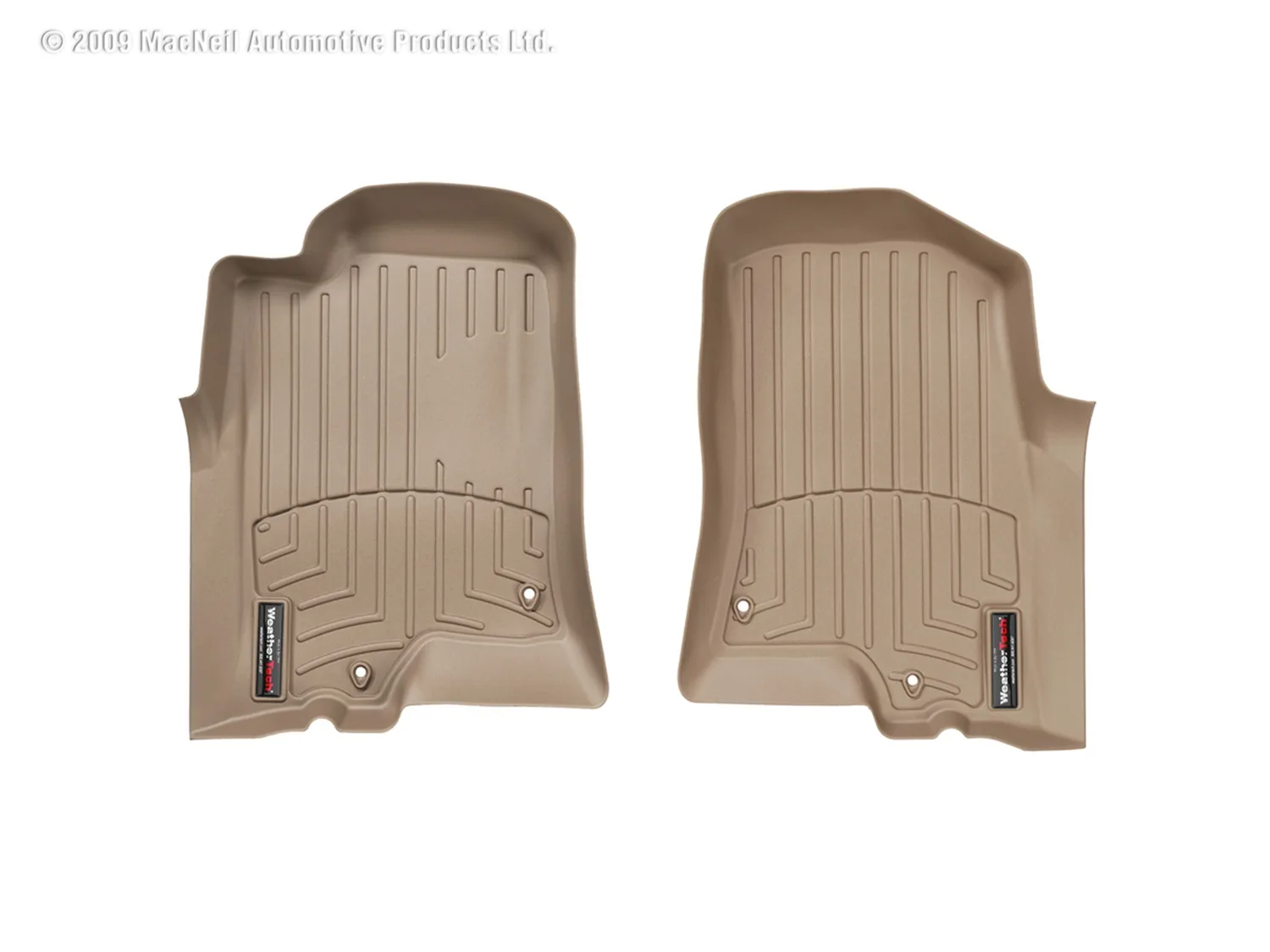 WeatherTech FloorLiner™ DigitalFit®; Tan; Front;