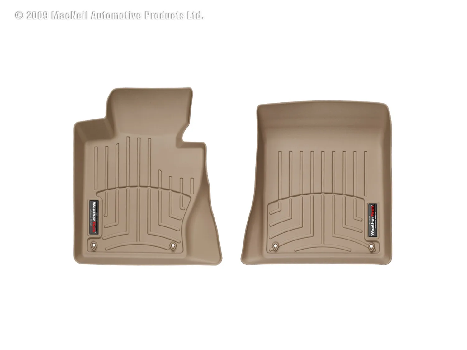 WeatherTech FloorLiner™ DigitalFit®; Tan; Front;