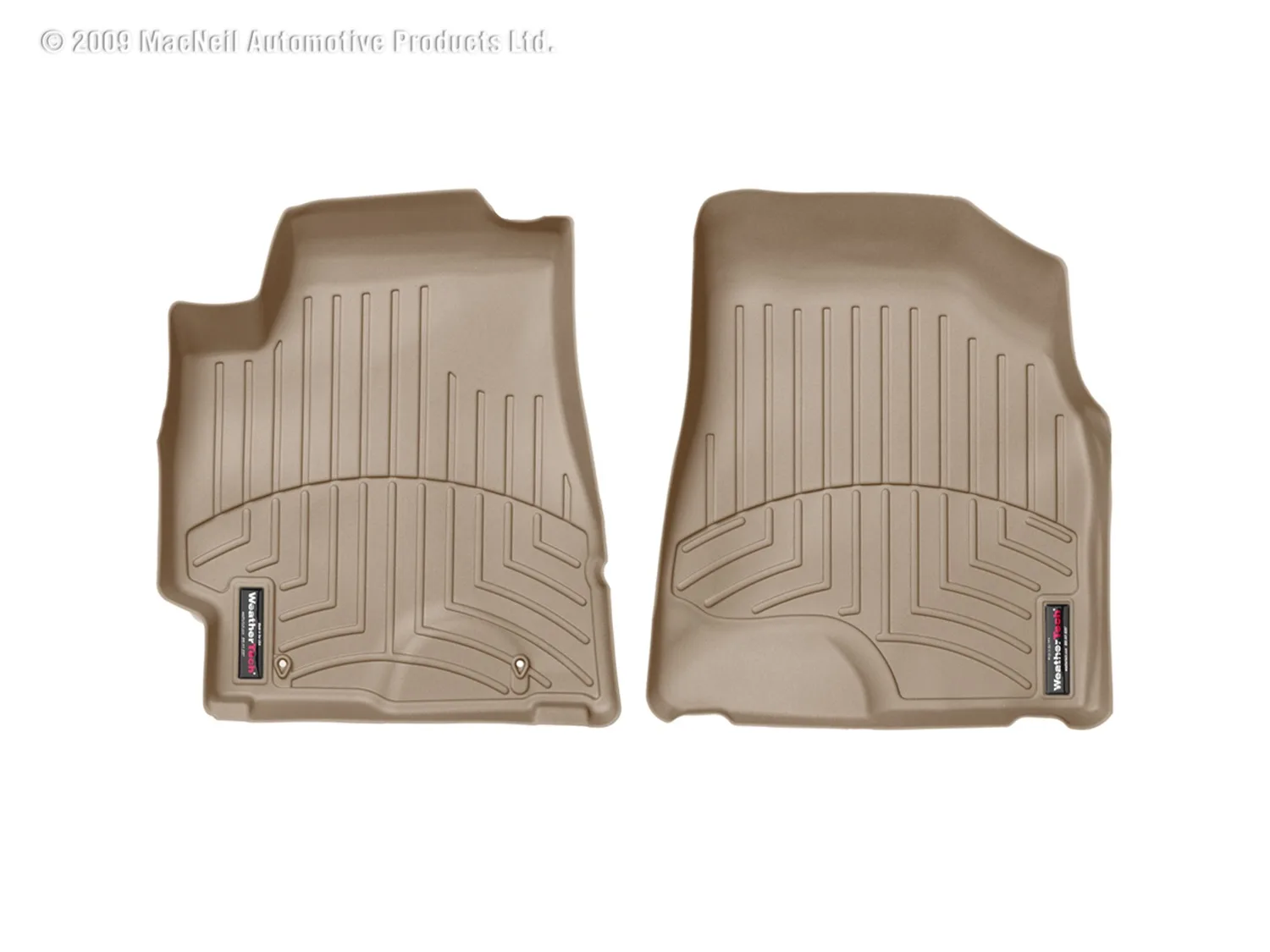 WeatherTech FloorLiner™ DigitalFit®; Tan; Front;
