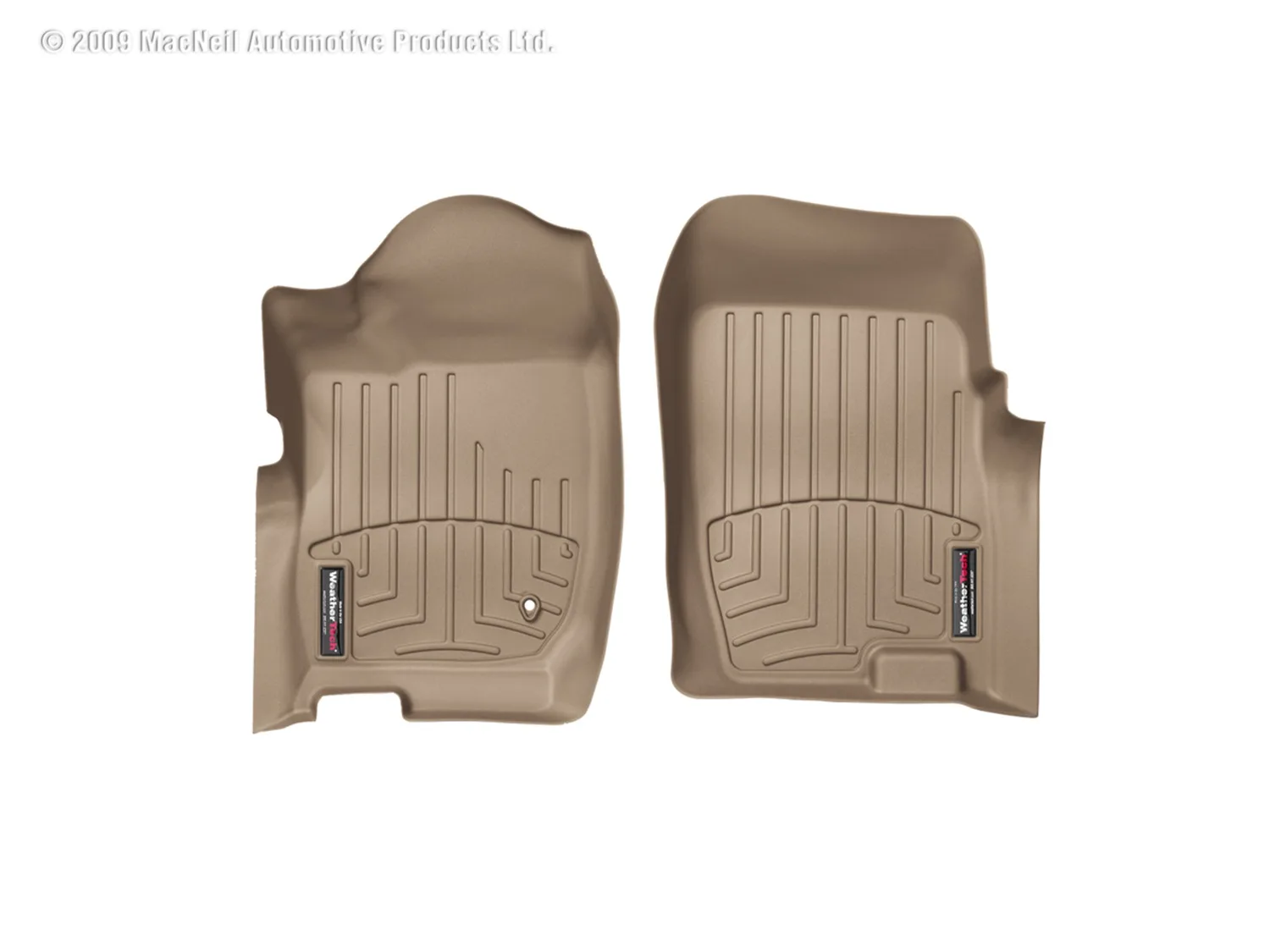 WeatherTech FloorLiner™ DigitalFit®; Tan; Front;