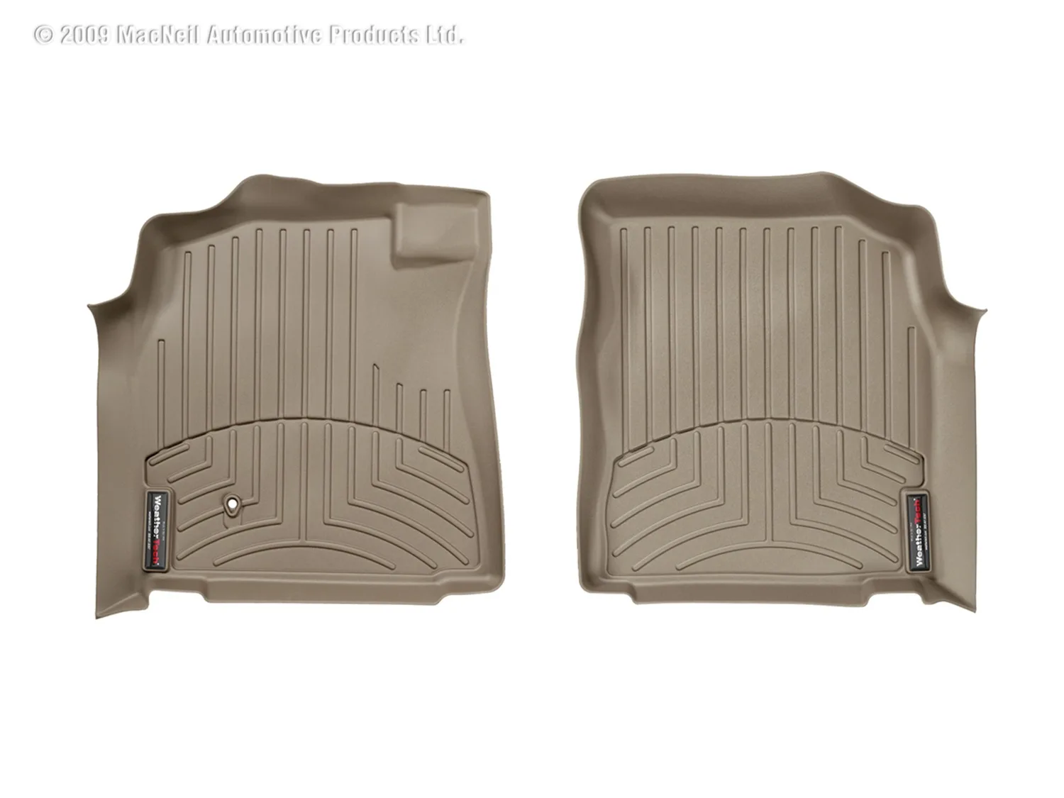WeatherTech FloorLiner™ DigitalFit®; Tan; Front;