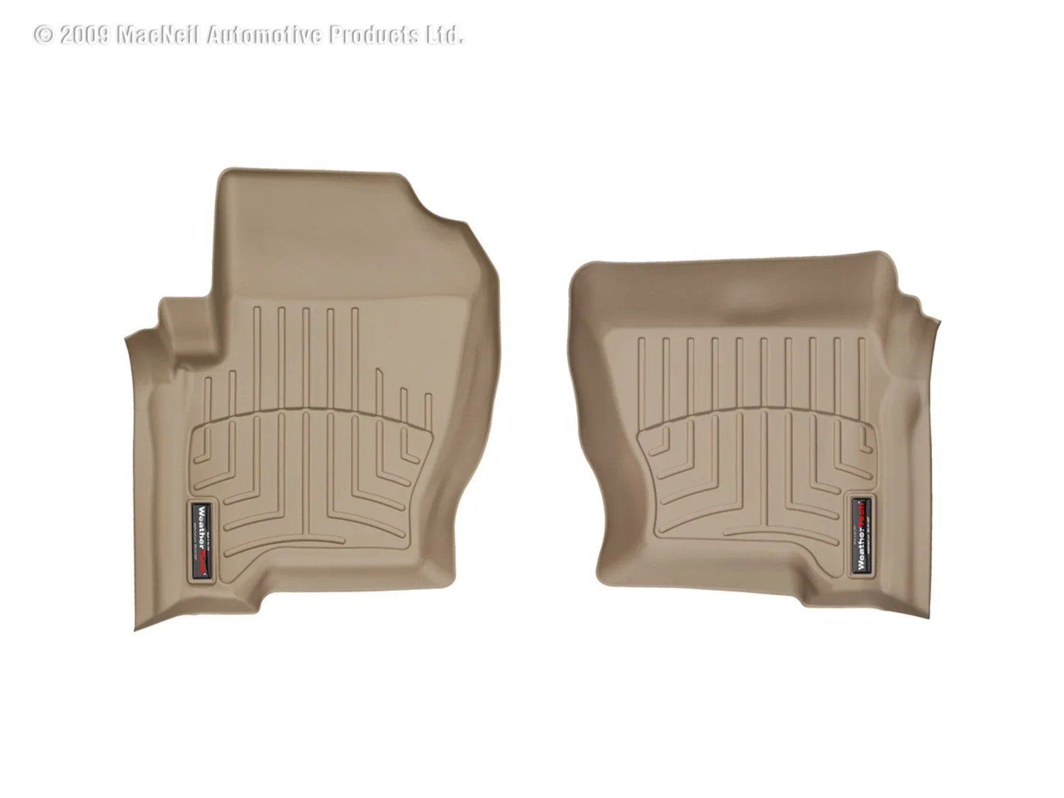 WeatherTech FloorLiner™ DigitalFit®; Tan; Front;