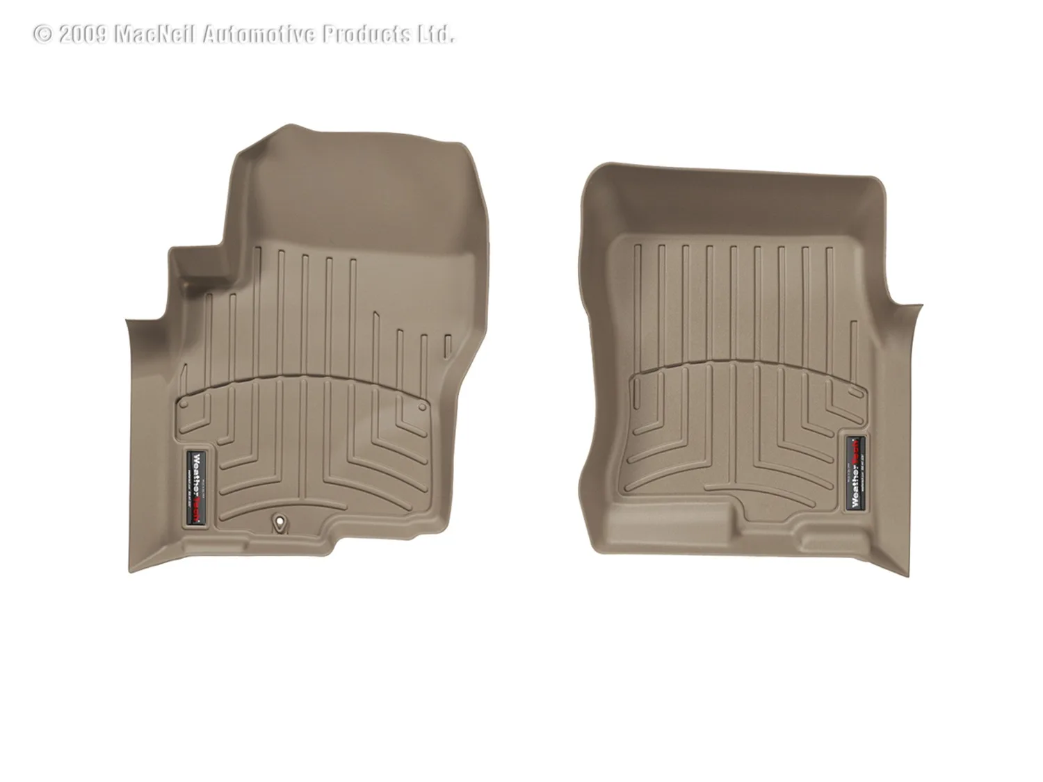 WeatherTech FloorLiner™ DigitalFit®; Tan; Front;